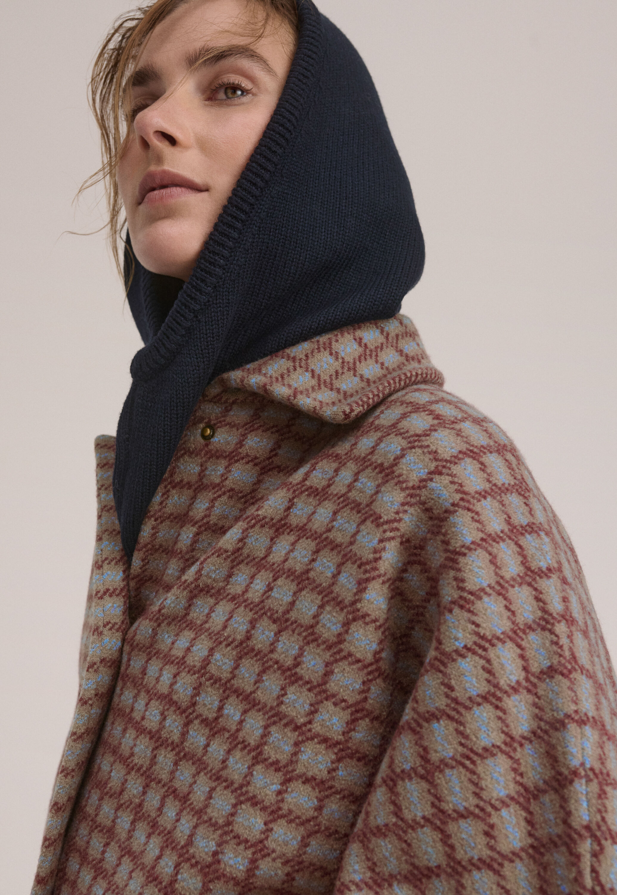 Karierte Jacke