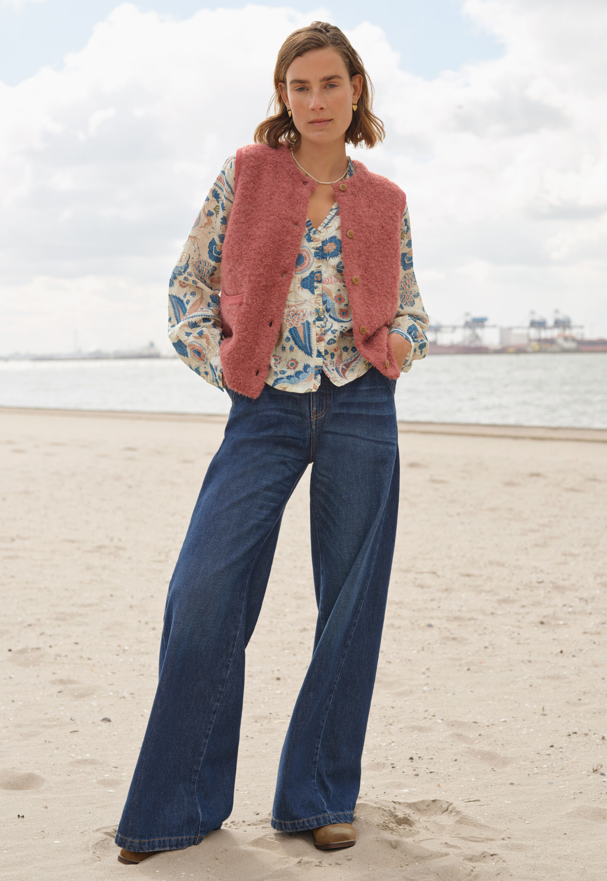 Bluse mit Print