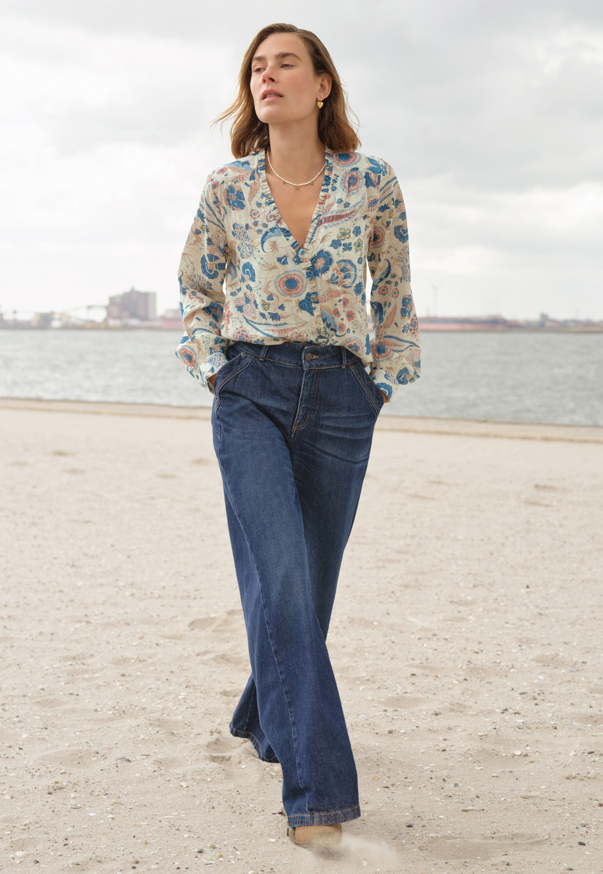Bluse mit Print