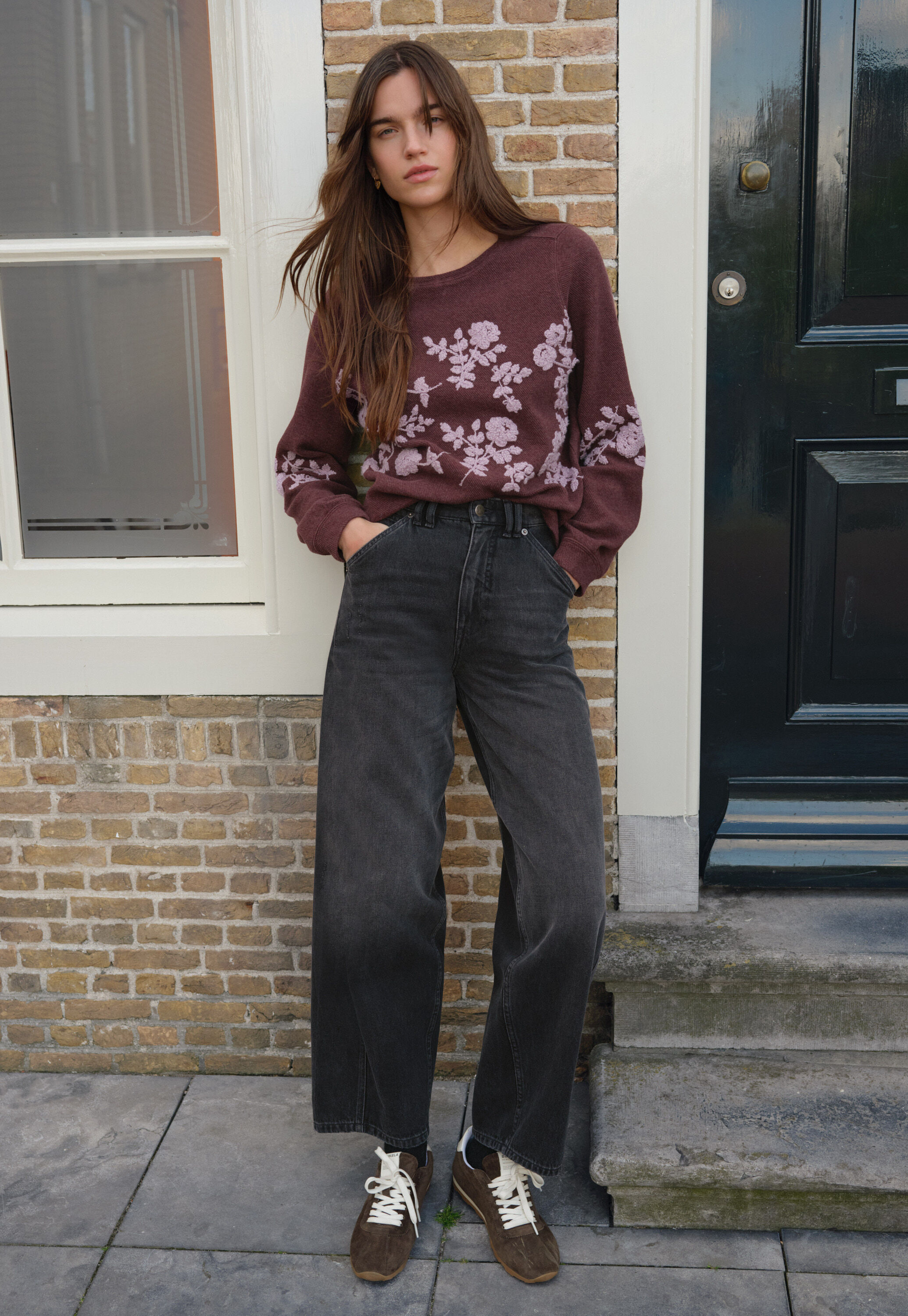 Besticktes Sweatshirt