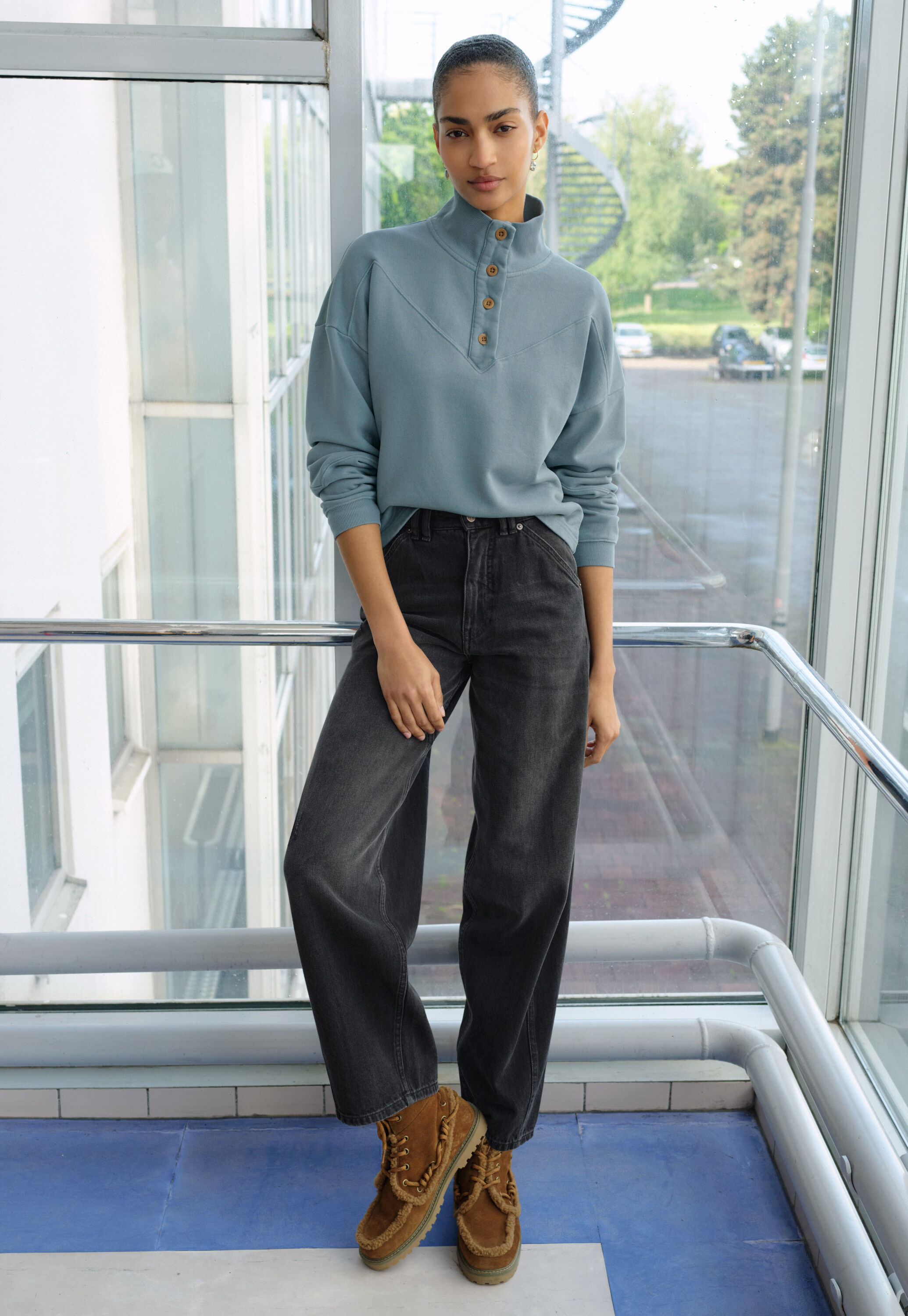 Sweatshirt mit Streifen