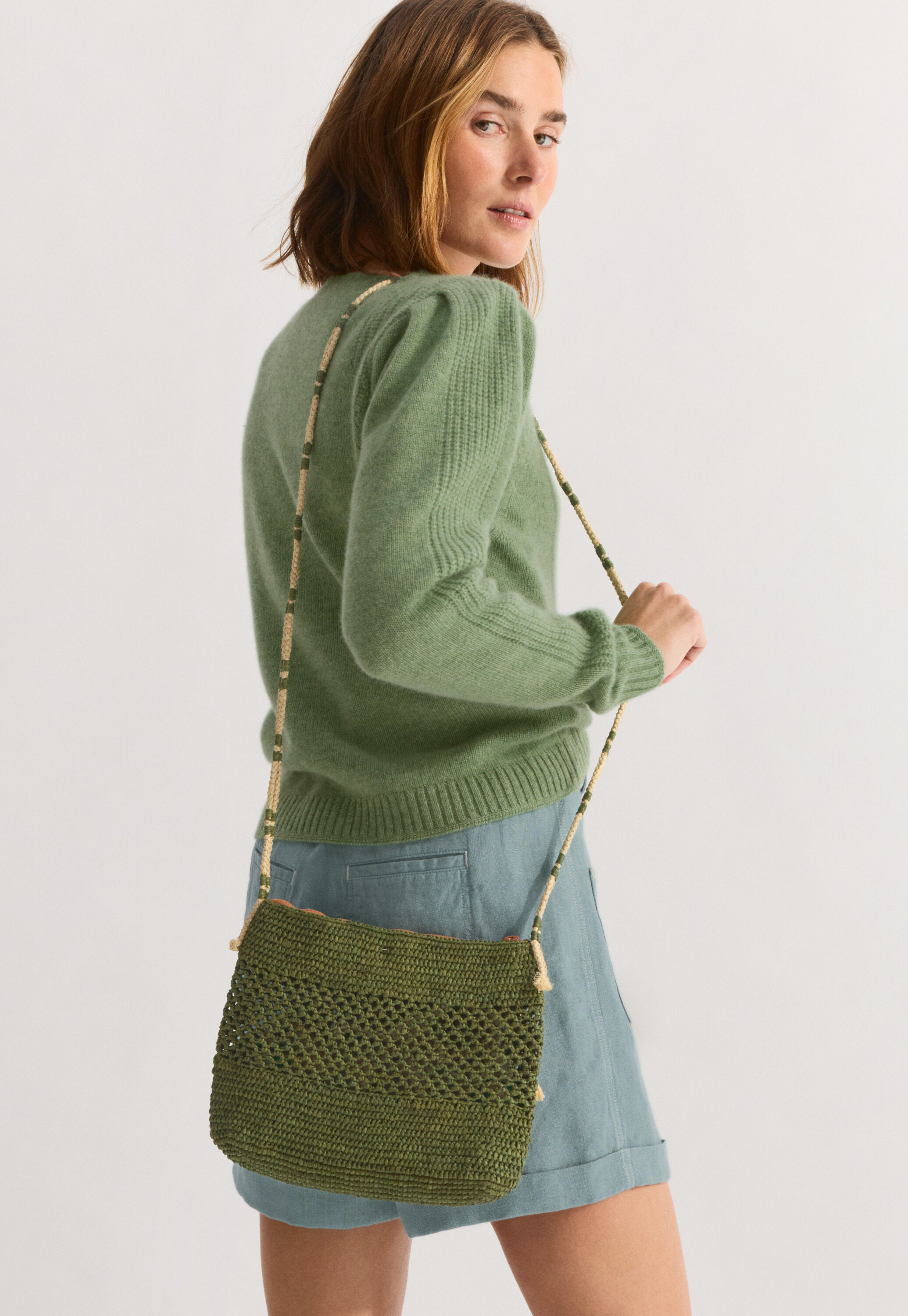 Geh&auml;kelte Crossbody-Tasche