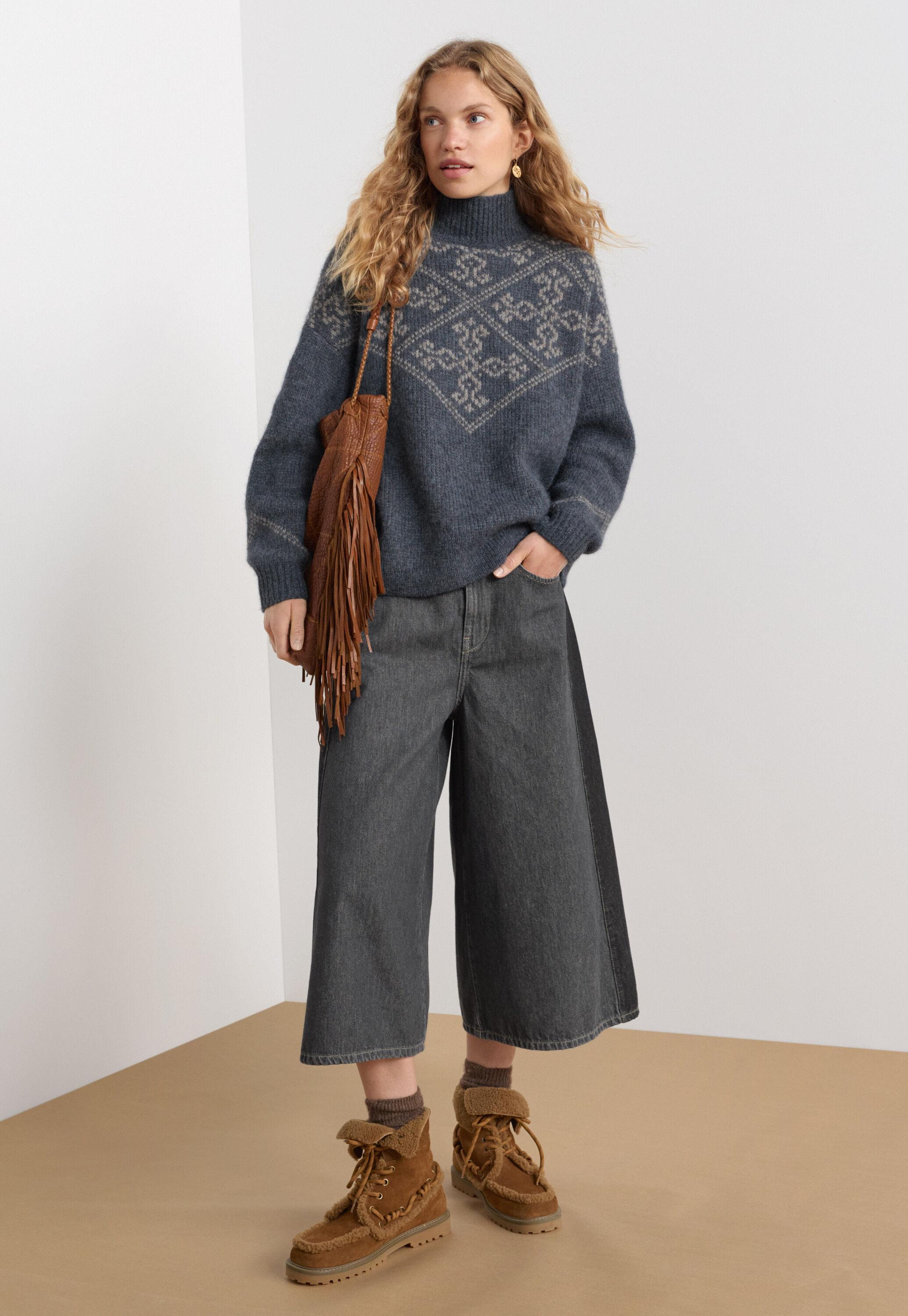 Jacquard-Pullover