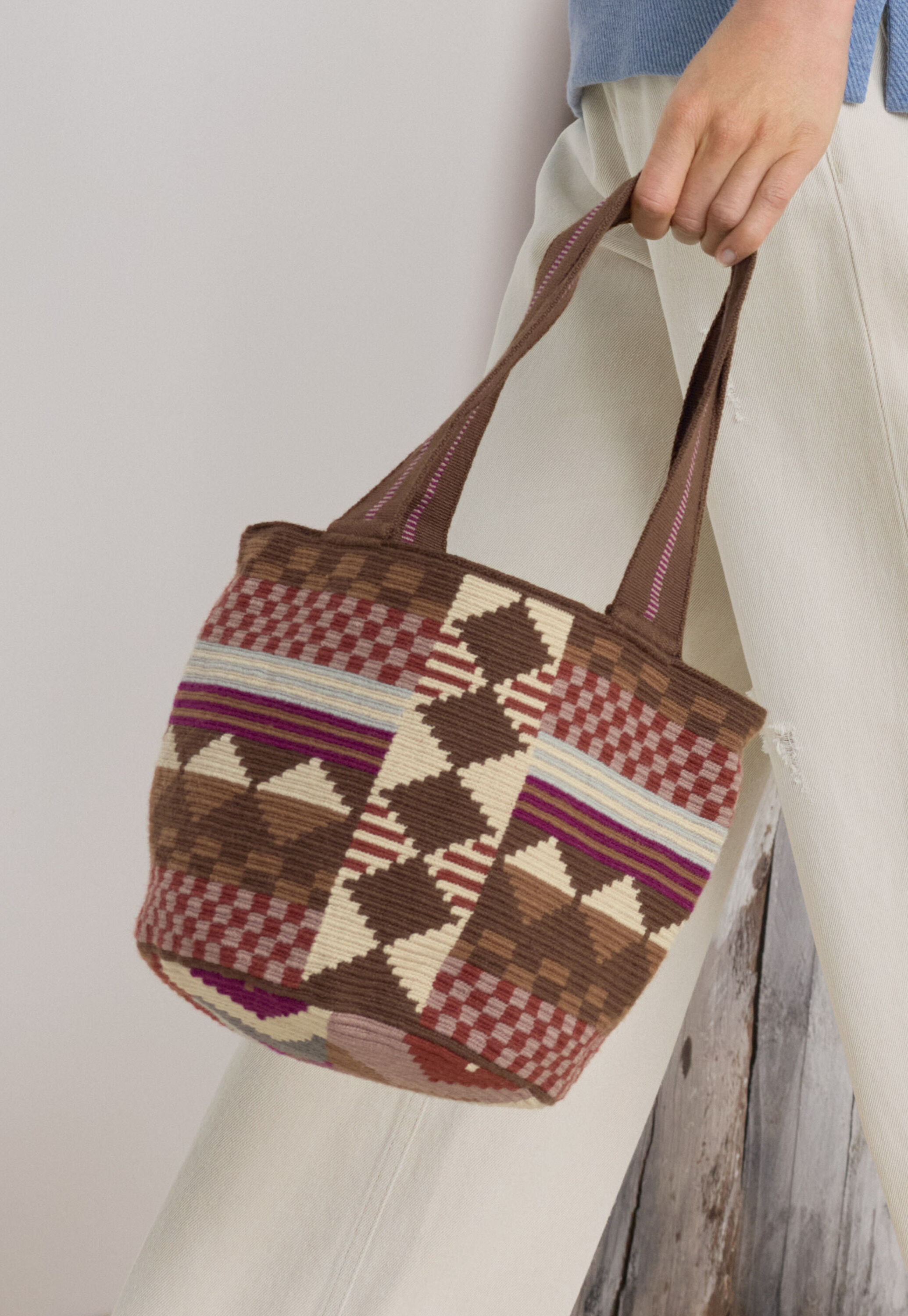Gewebte Bucket-Bag