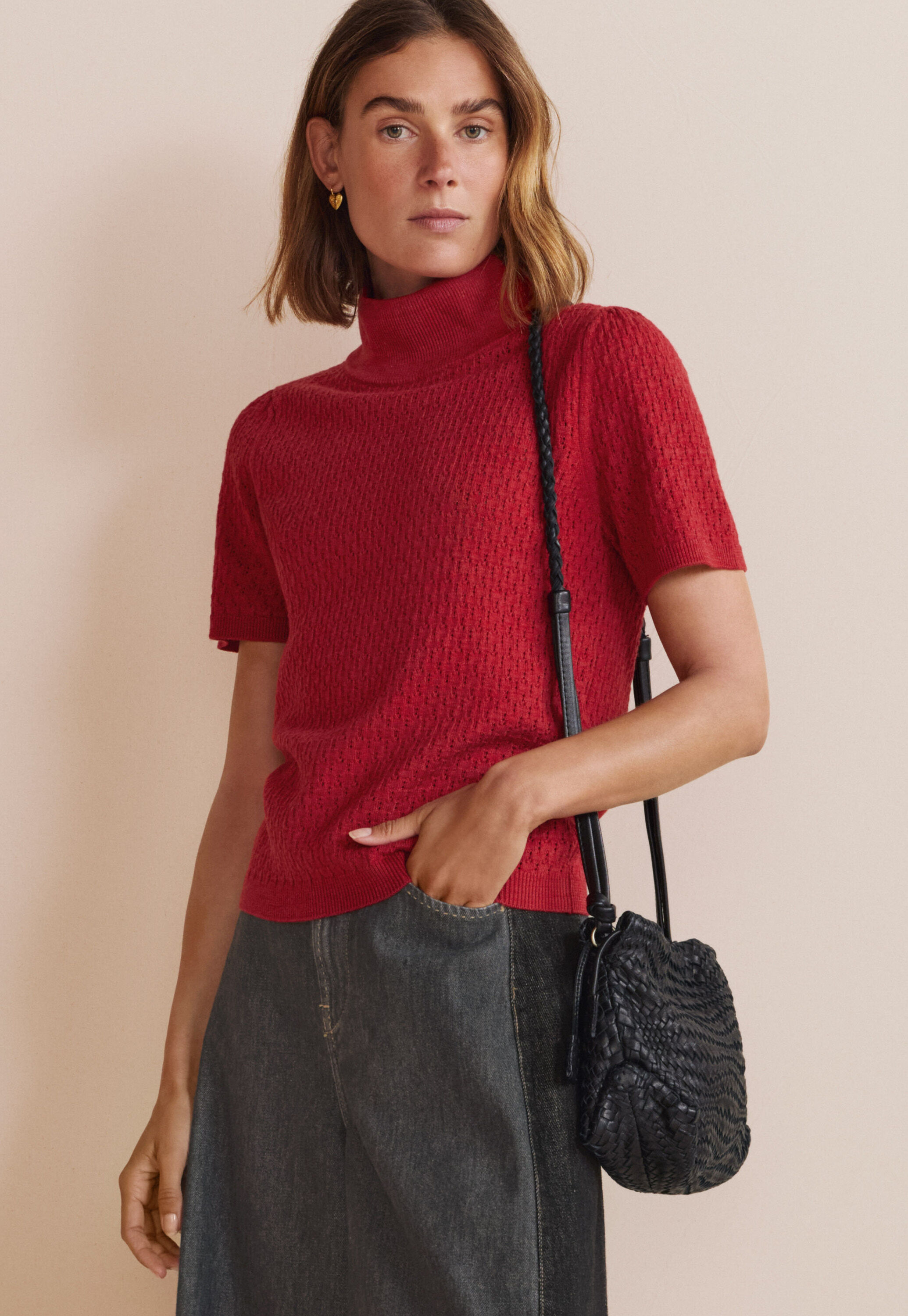 Pointelle-Pullover