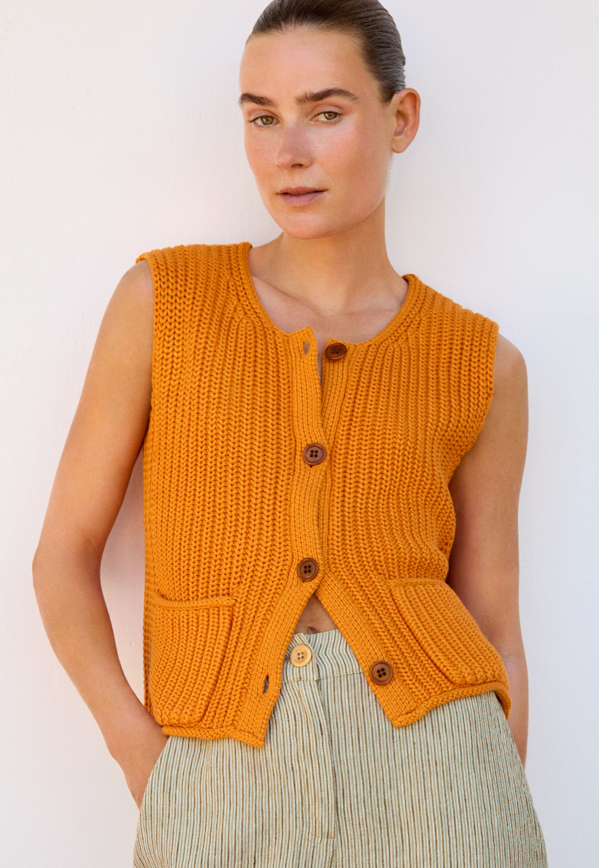 &Auml;rmelloser Cardigan