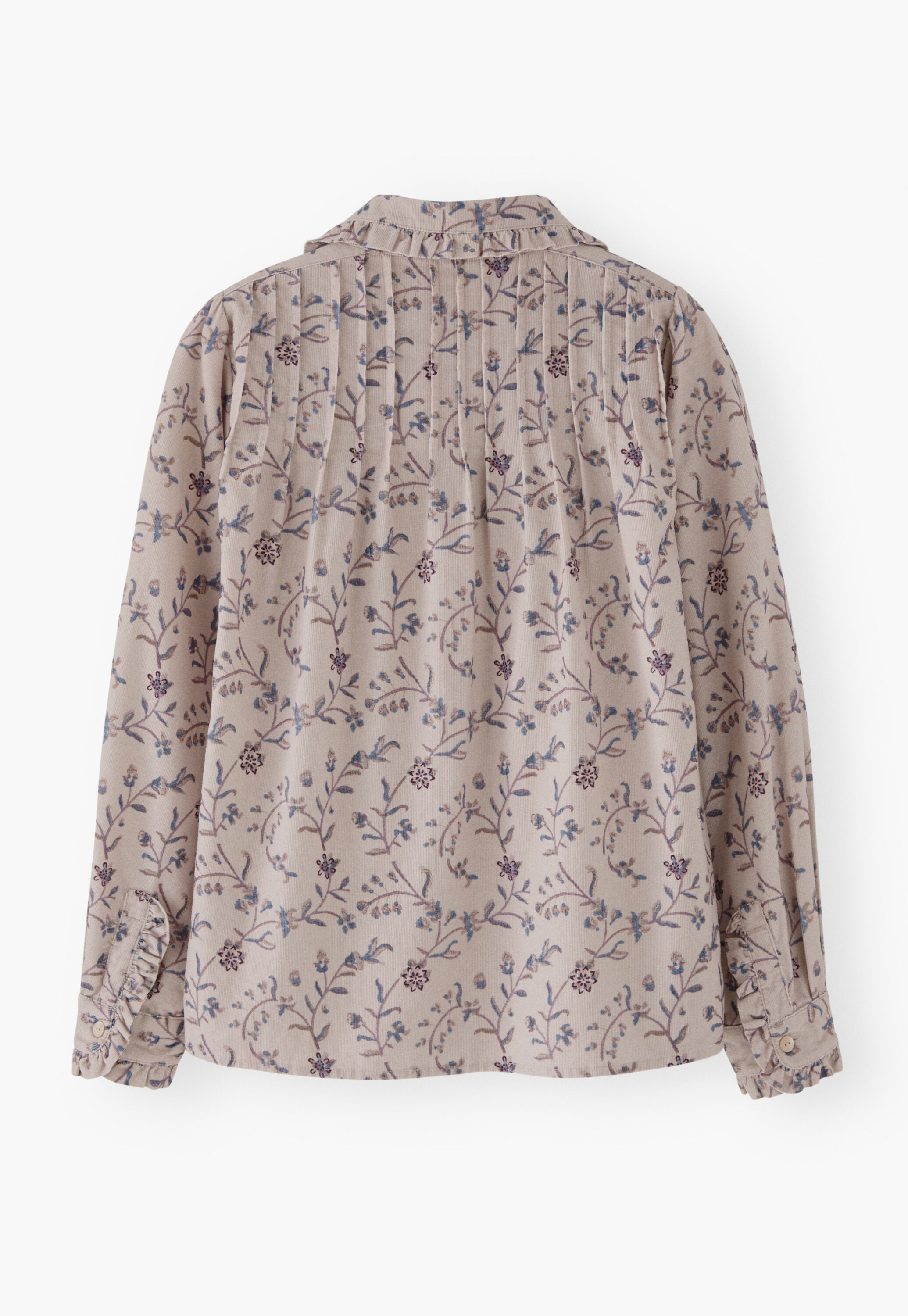 Bedruckte Faltenbluse