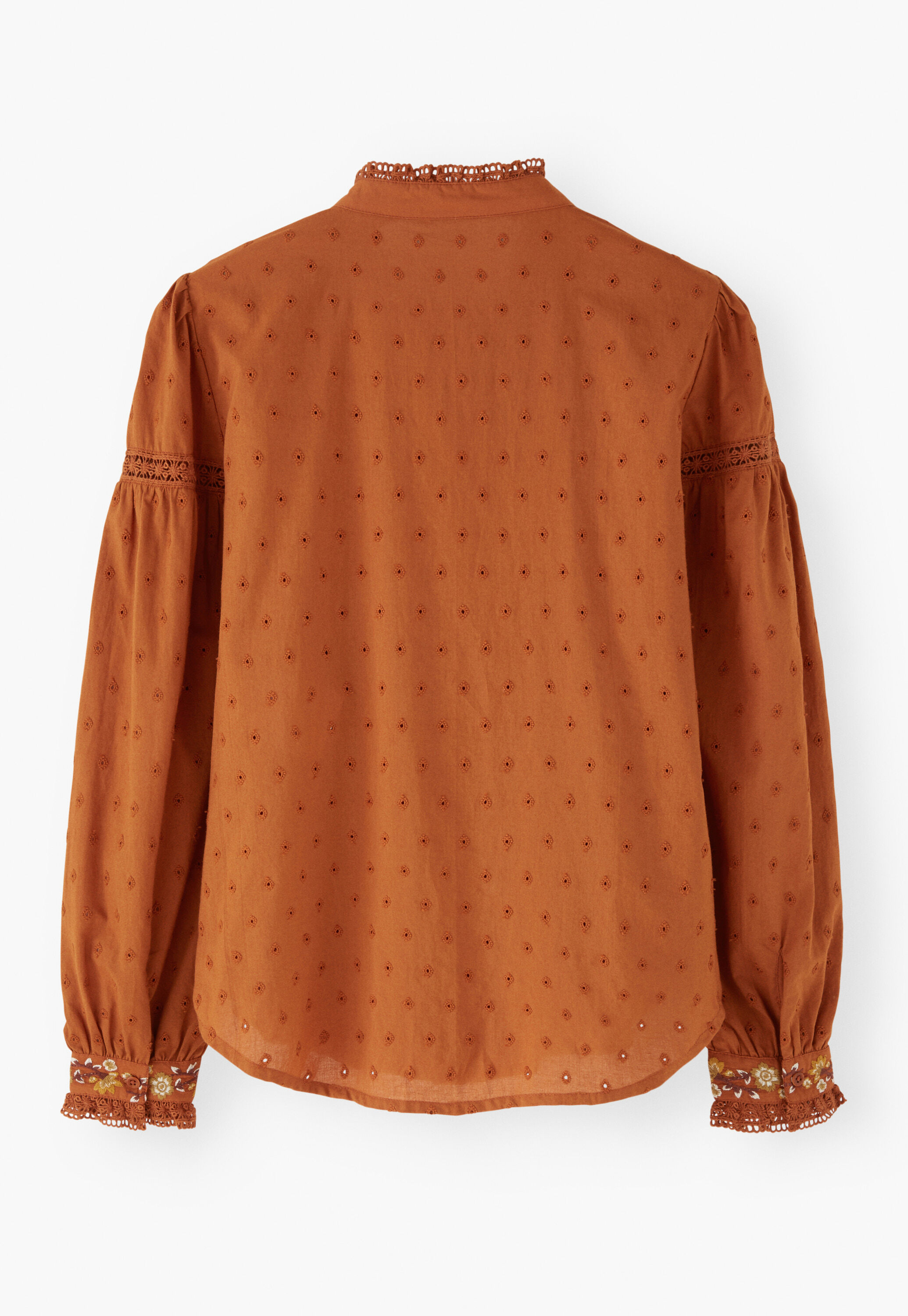 Bestickte Broderie-Bluse