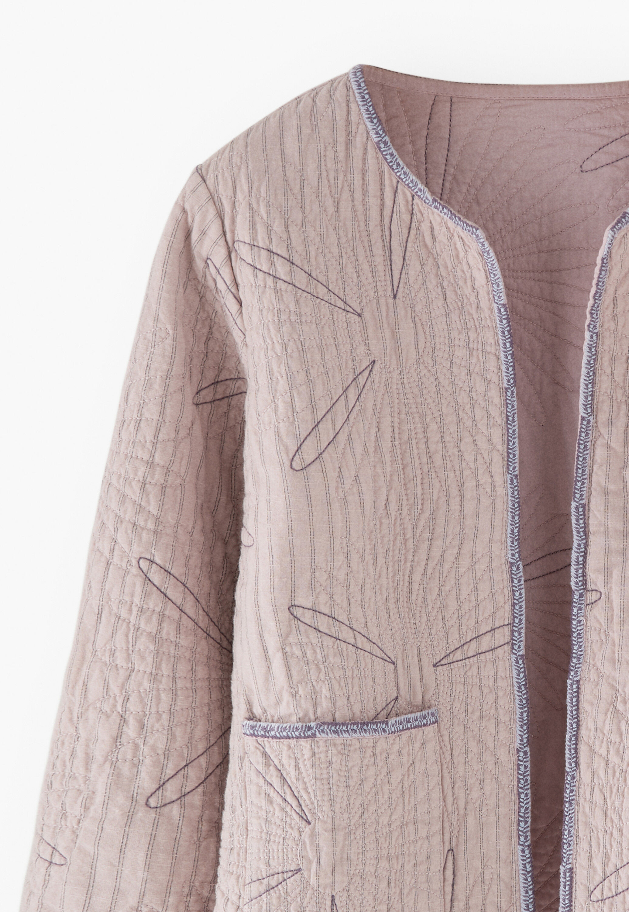Steppjacke mit G&auml;nsebl&uuml;mchen
