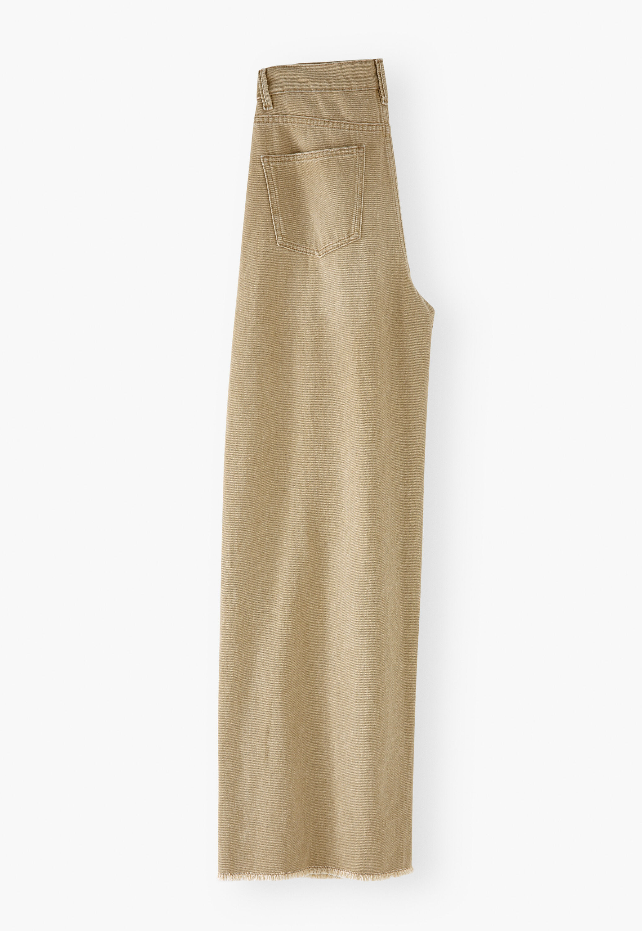 Mittelhoch taillierte Jeans mit weitem Bein