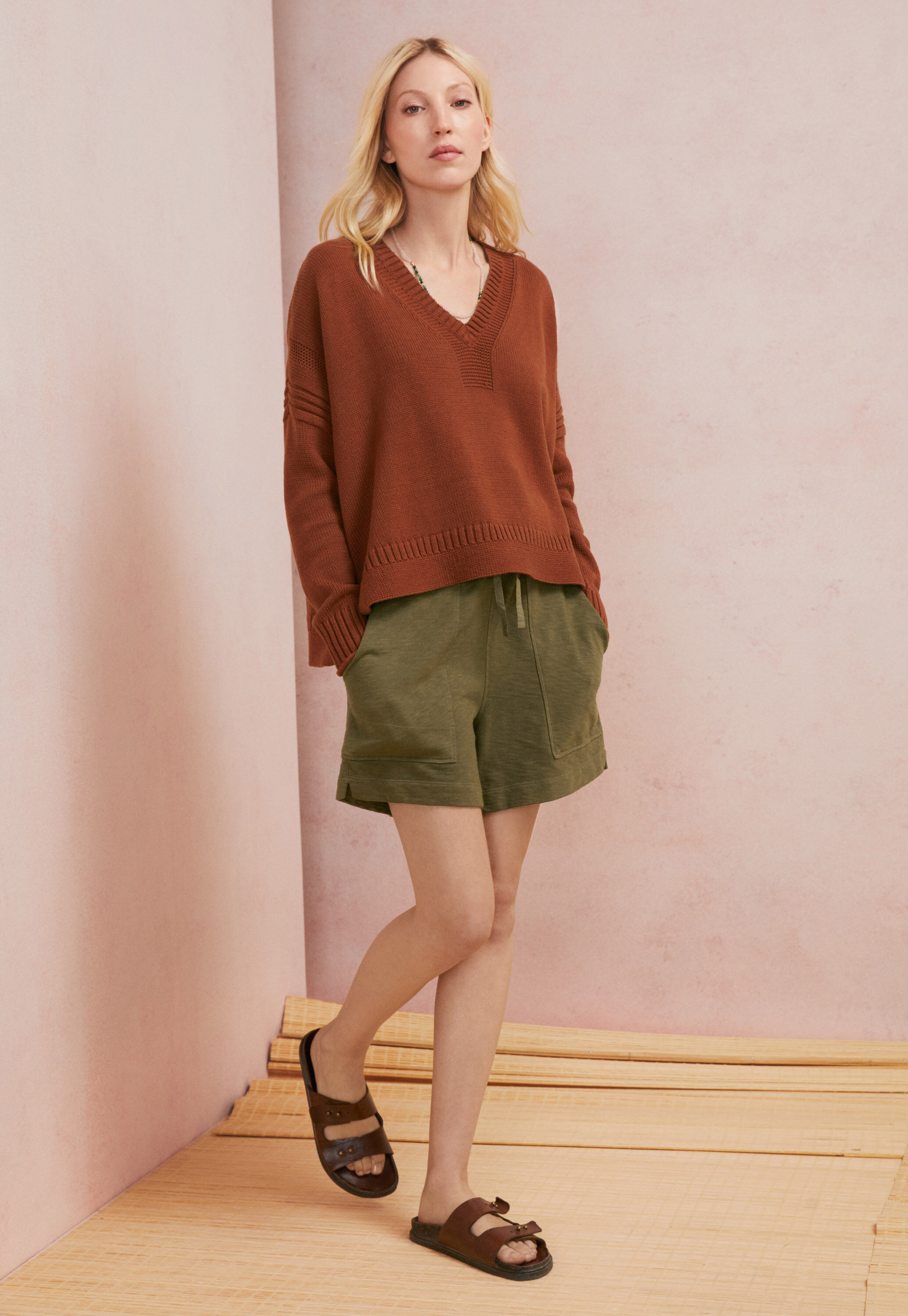 Pullover mit V-Ausschnitt