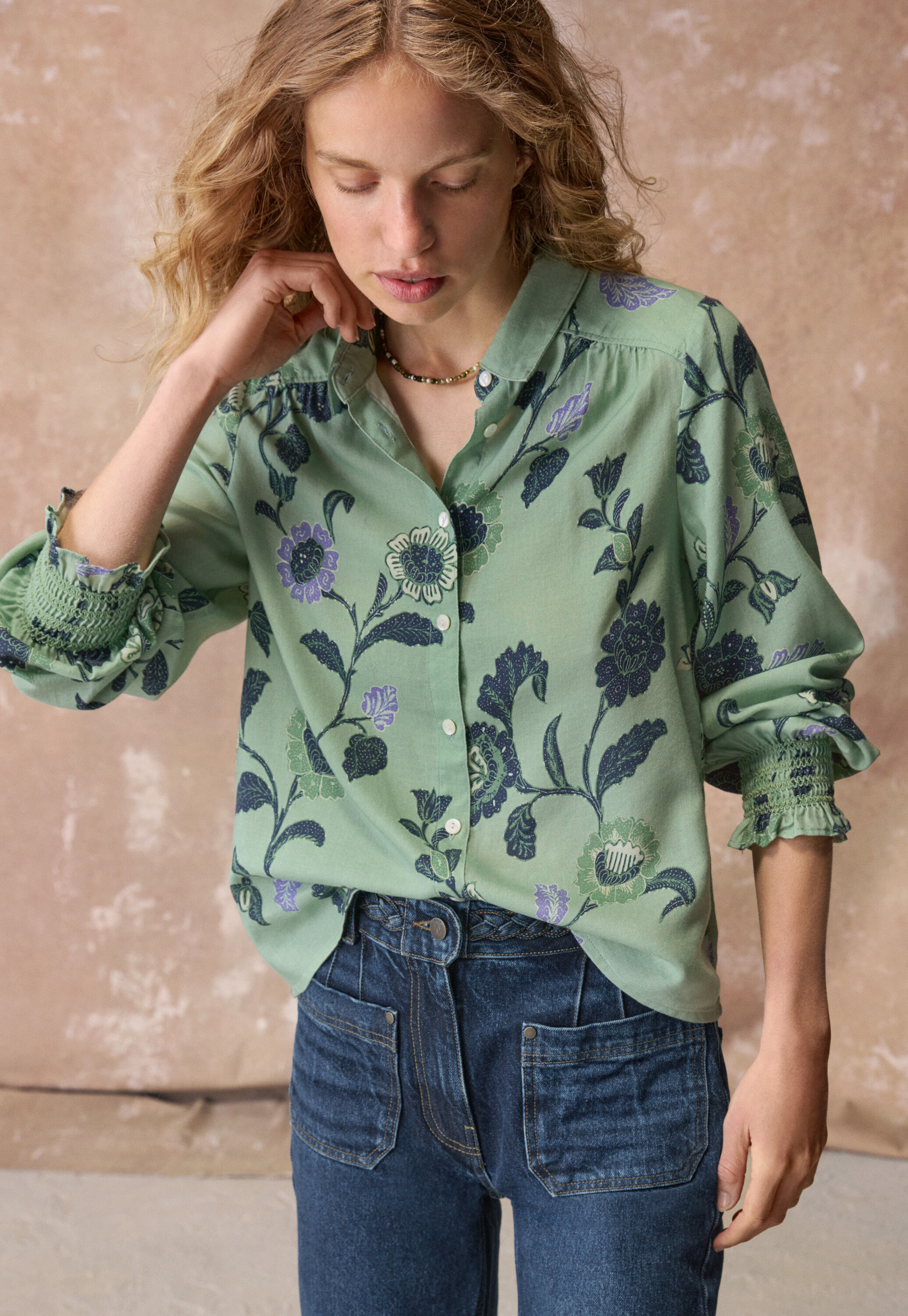 Bedruckte Bluse