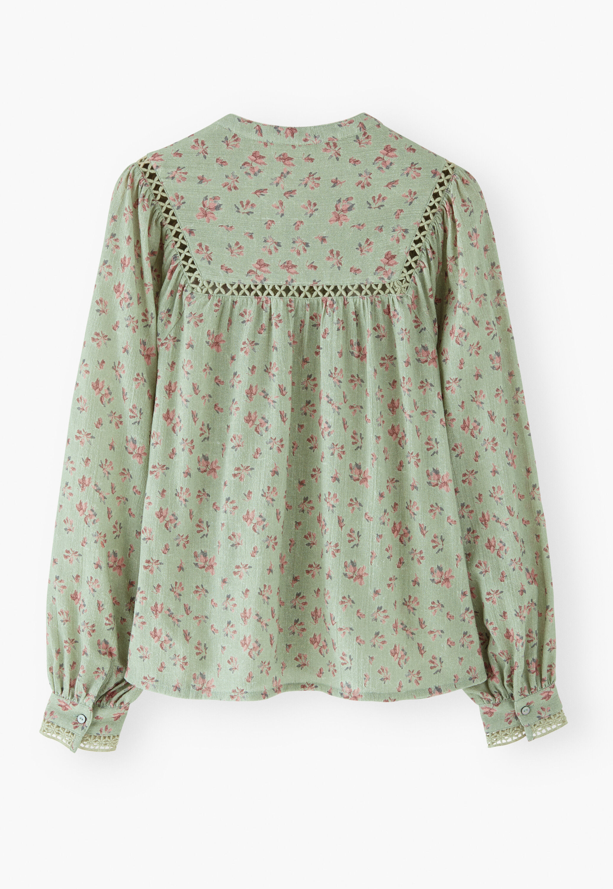 Gaze-Bluse mit Print