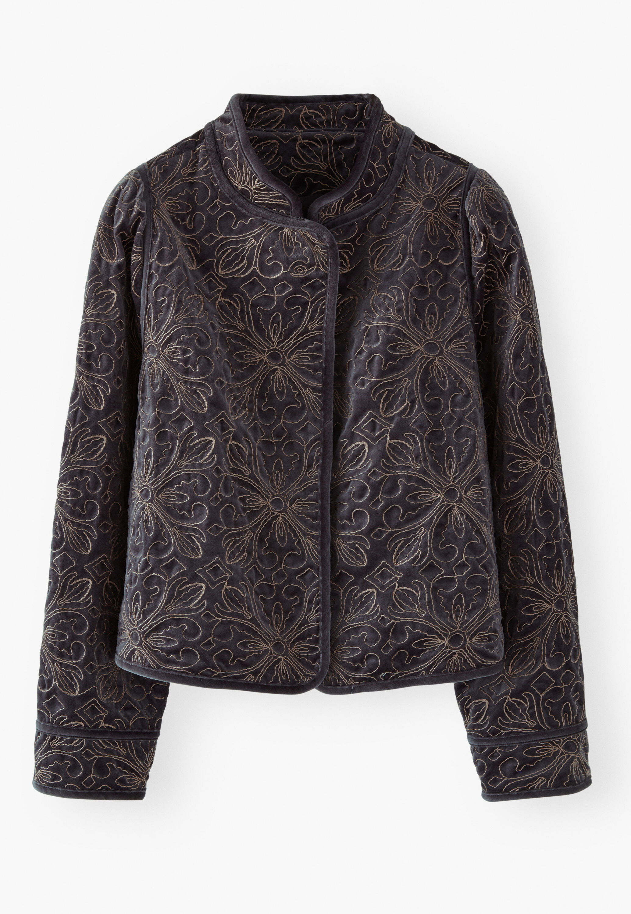 Bestickte Samtjacke