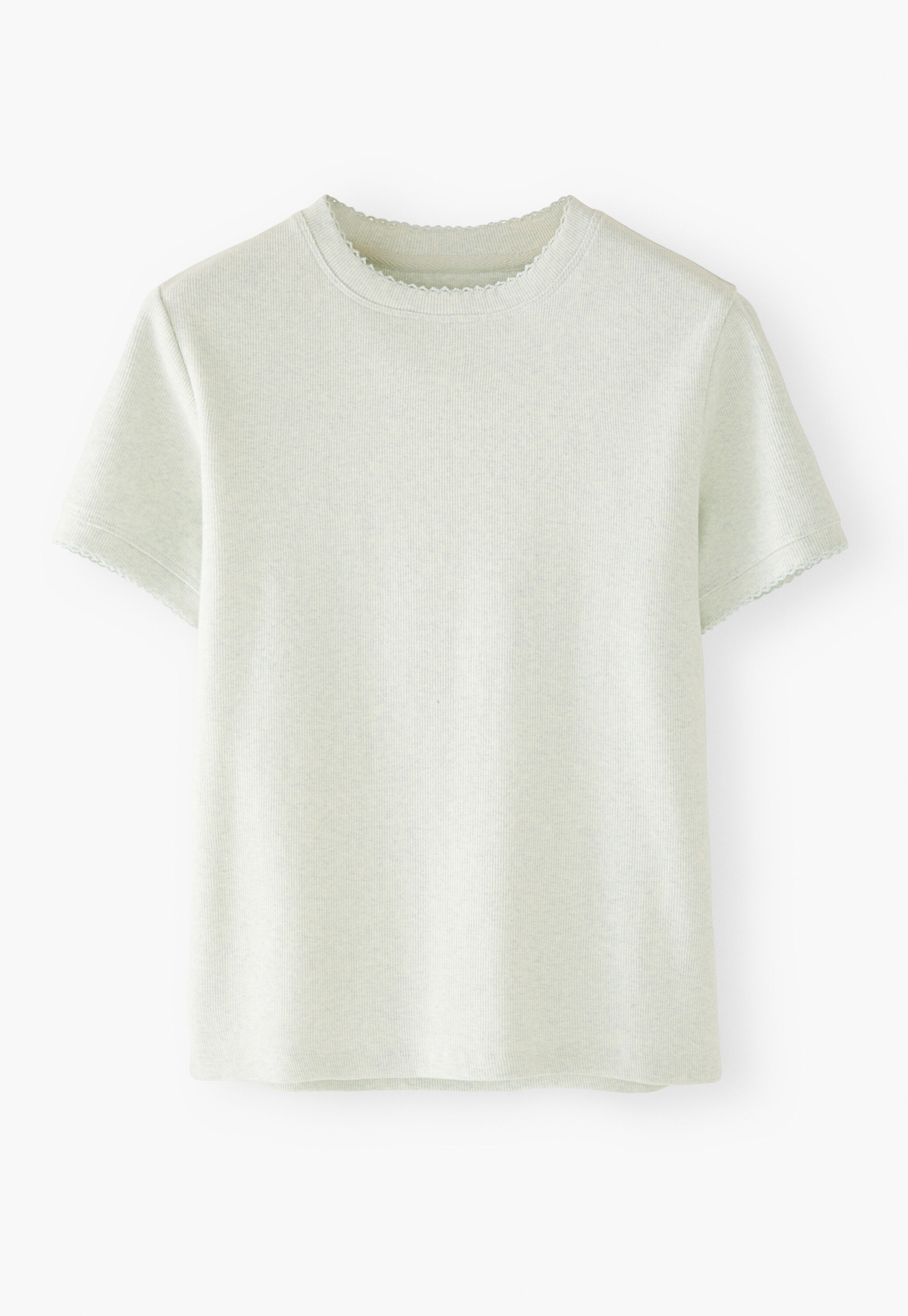 T-Shirt aus geripptem Jersey