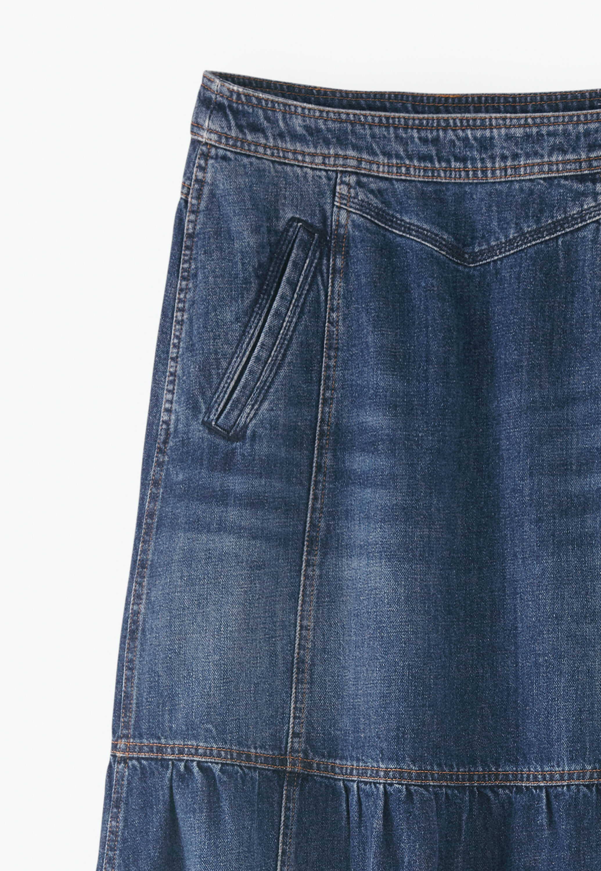 Maxirock aus Denim