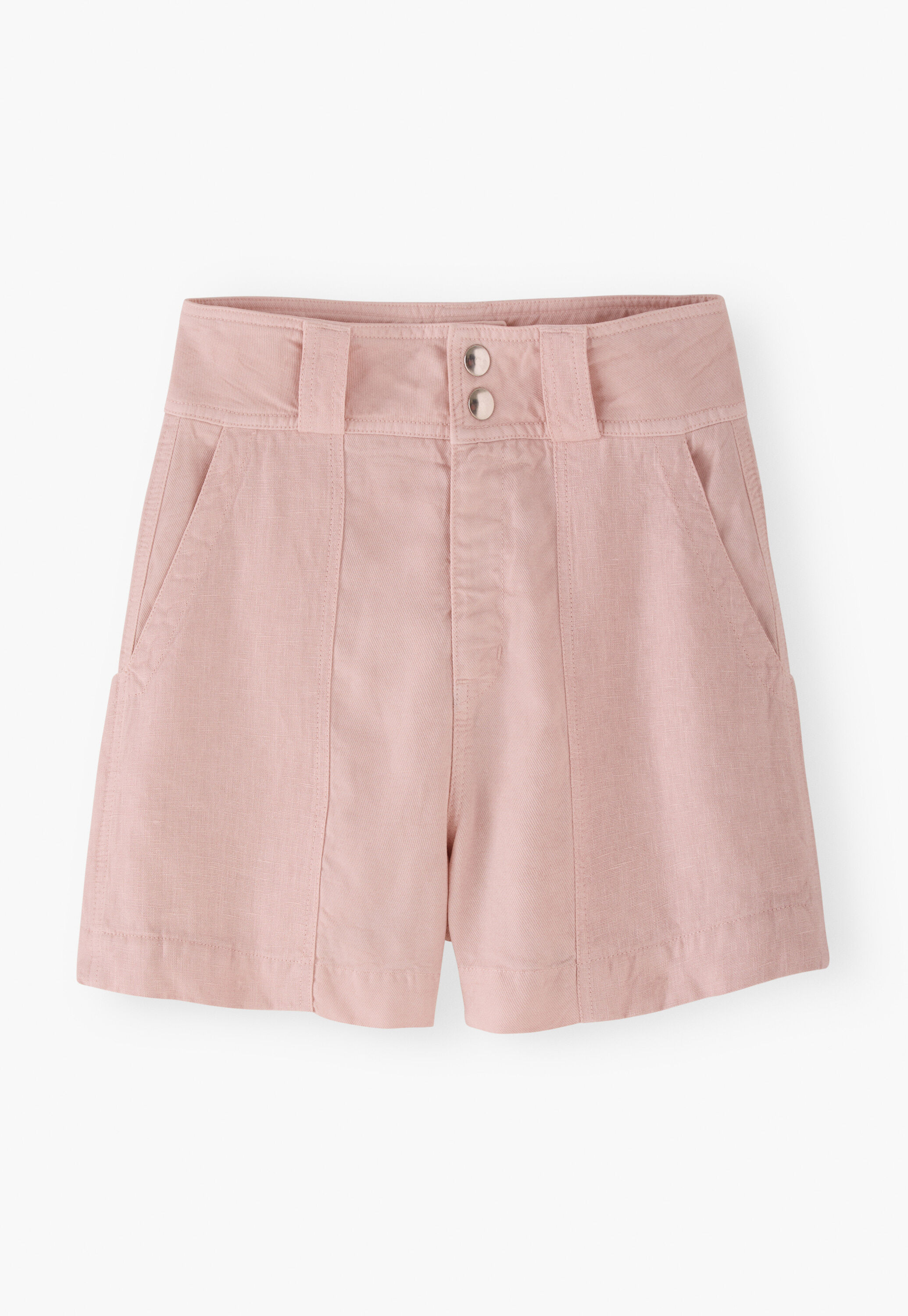 Kontraststoff-Shorts