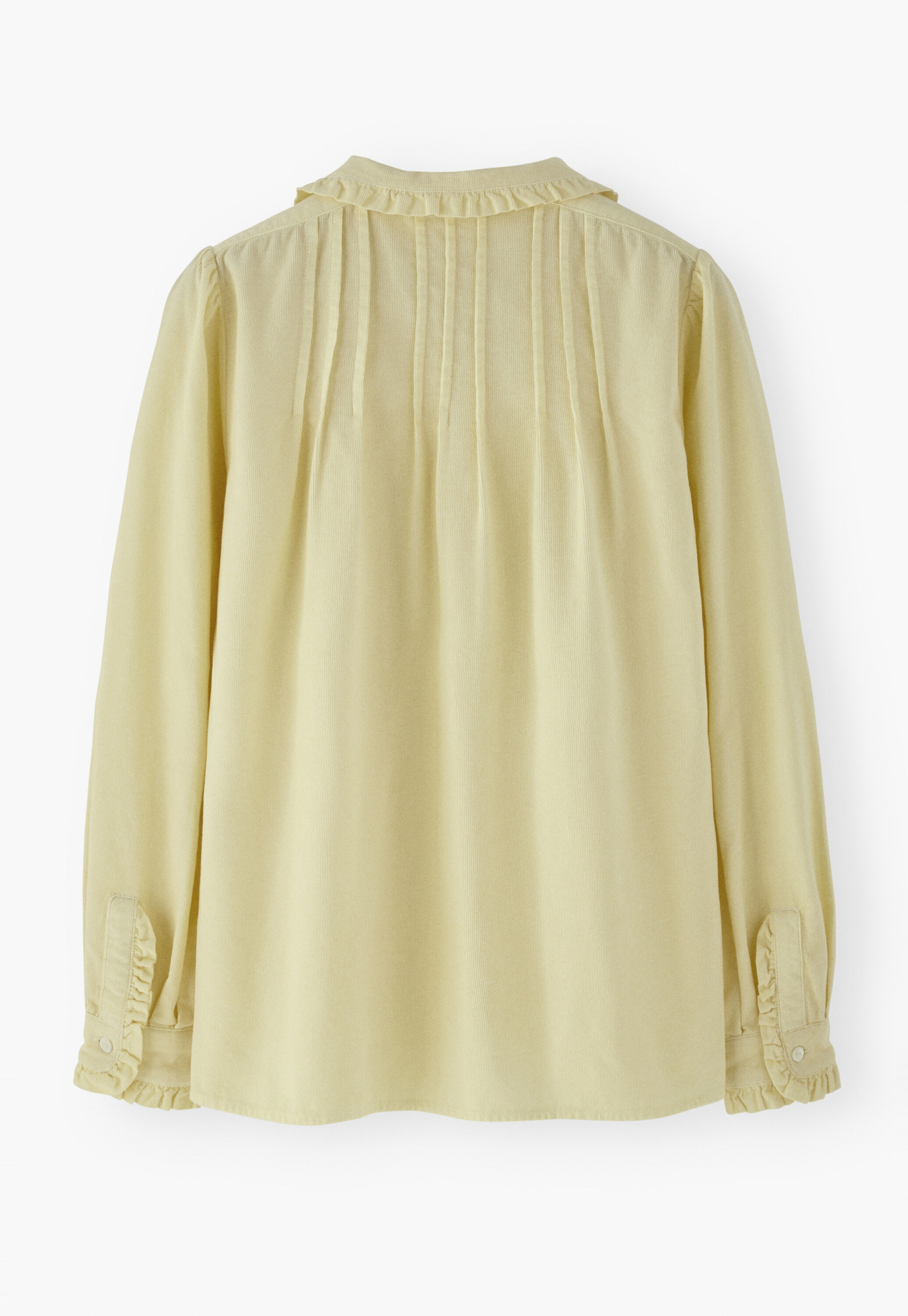 Faltenbluse aus Cord