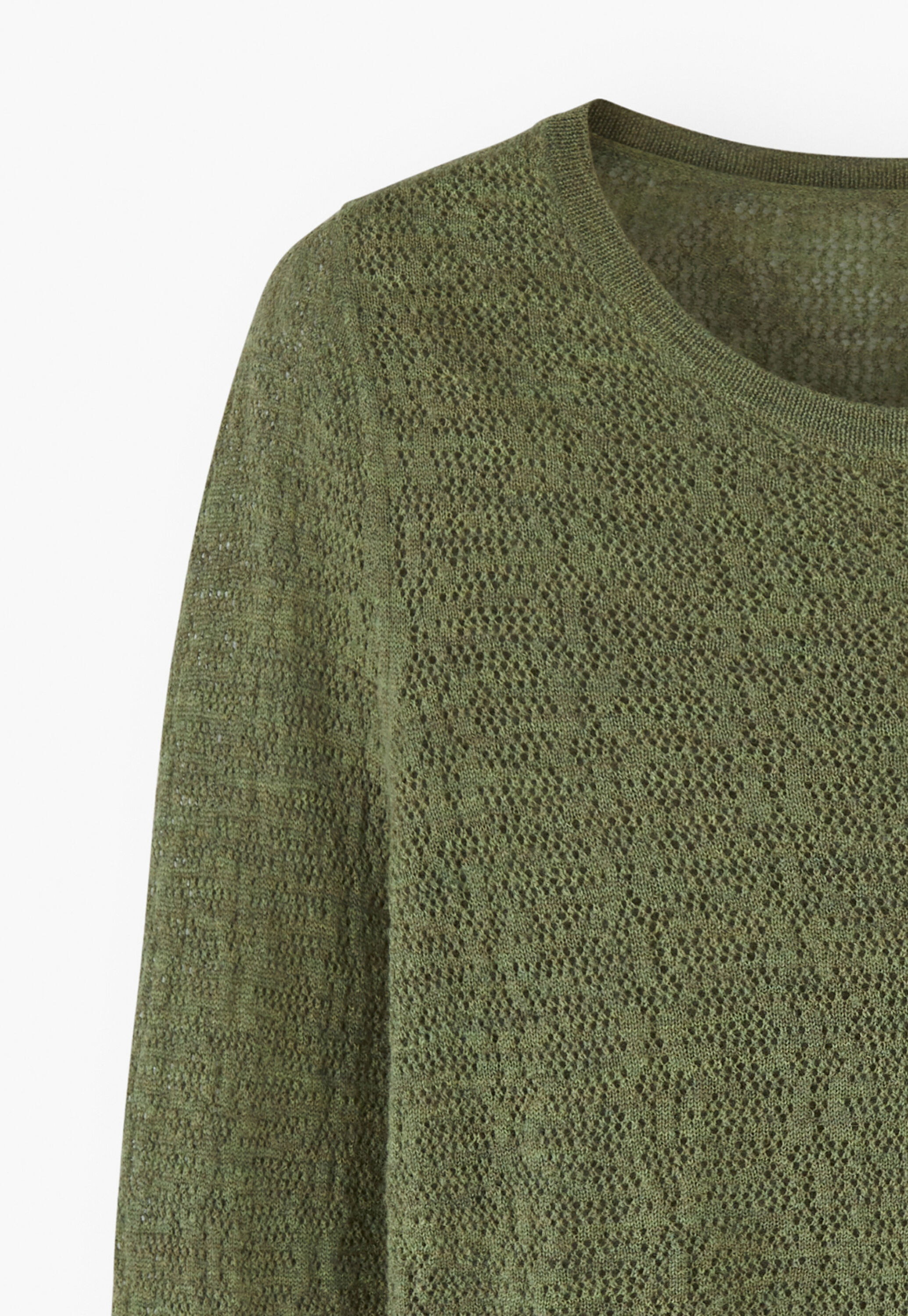 Pullover im Spitzenmuster