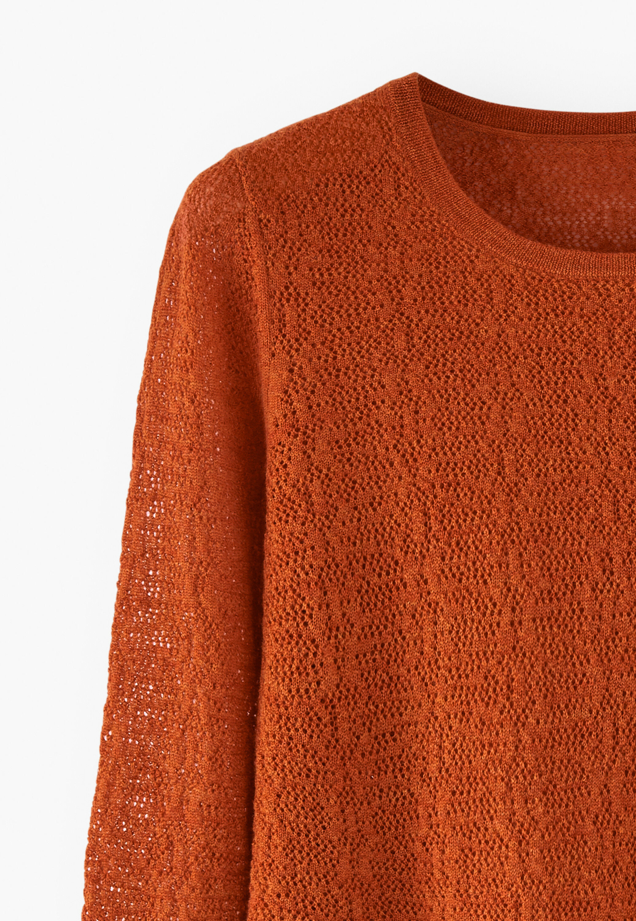 Pullover im Spitzenmuster