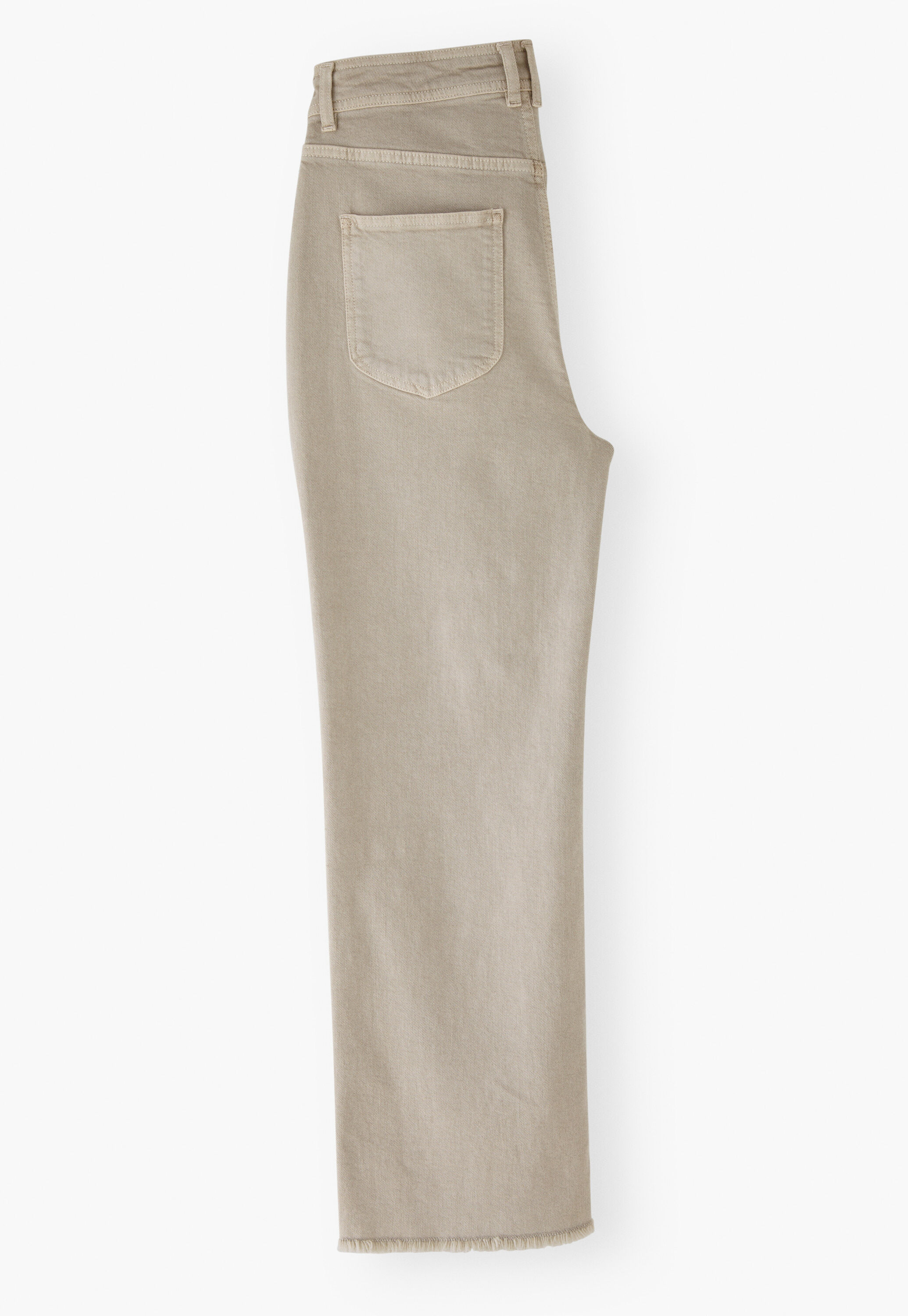 Jeans mit geradem Bein und ausgelassenem Saum
