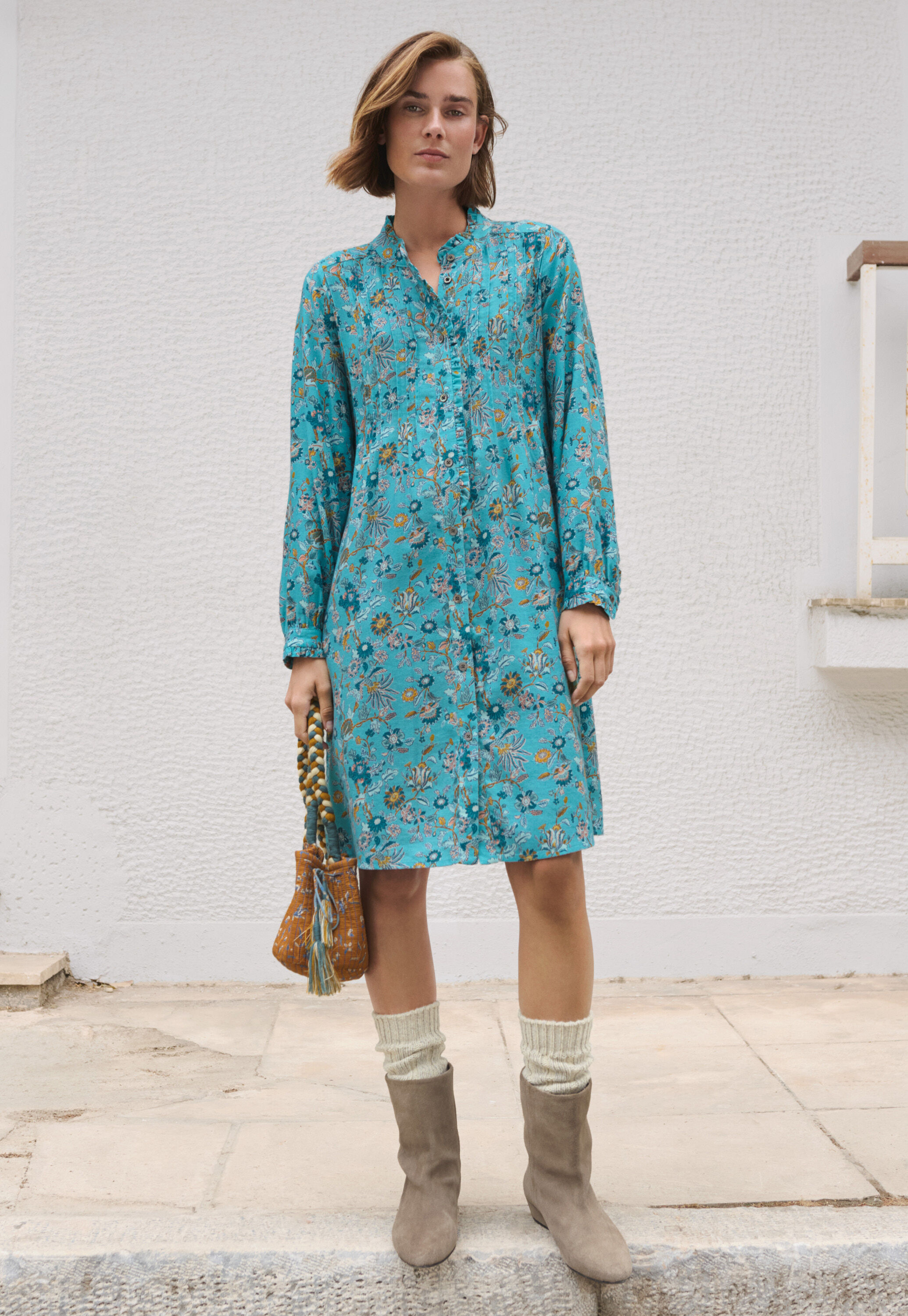Bluse mit Biesen