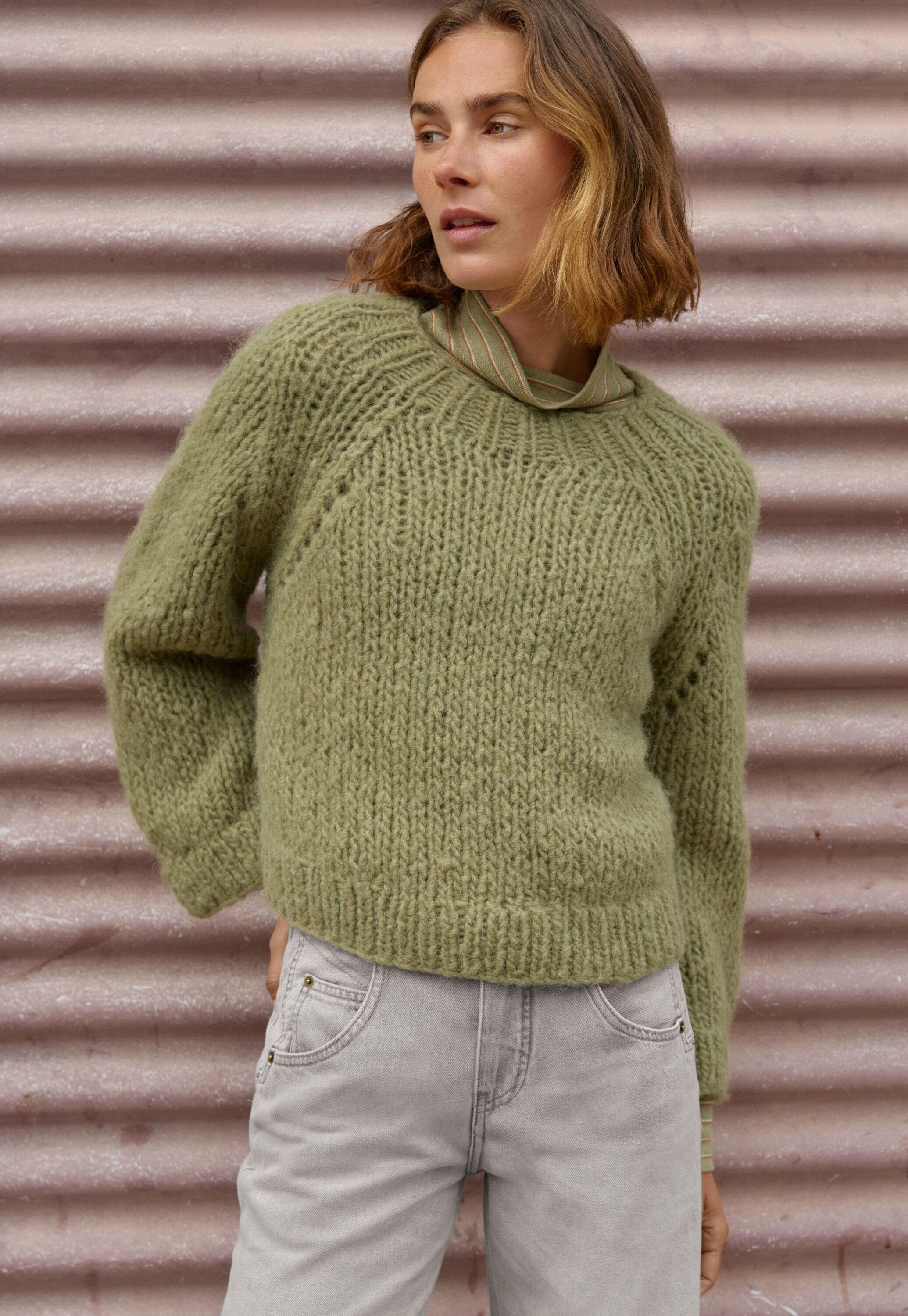 Handgestrickter Pullover