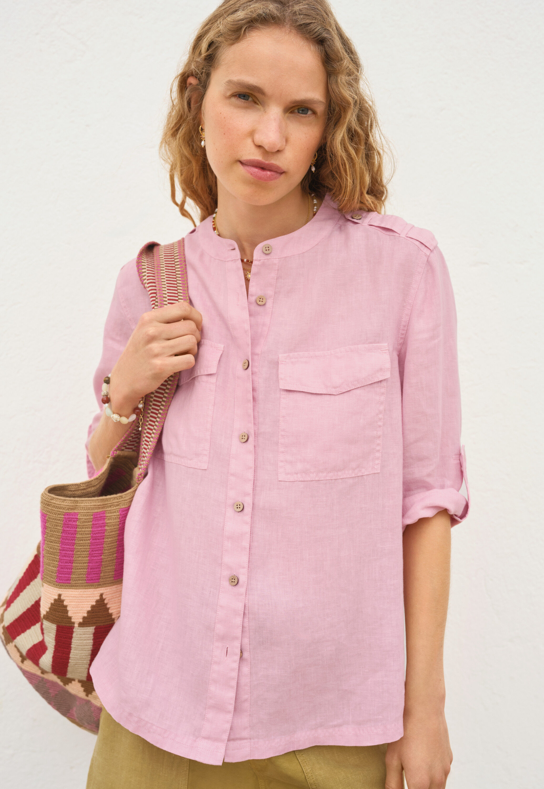 Safari-Bluse