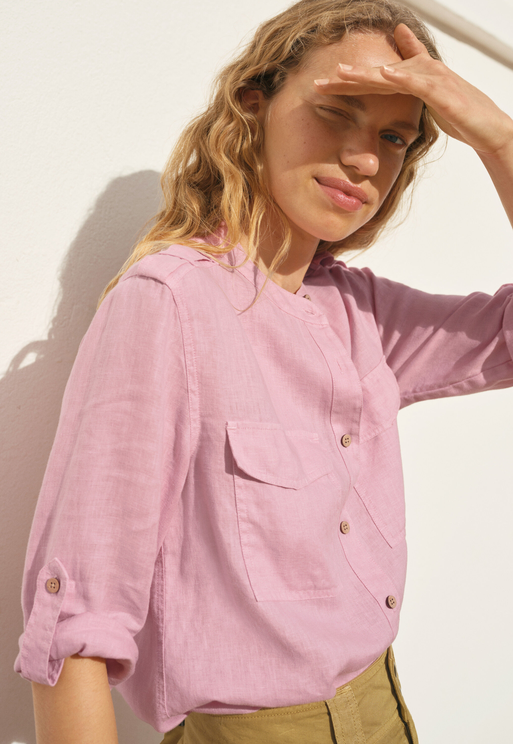 Safari-Bluse