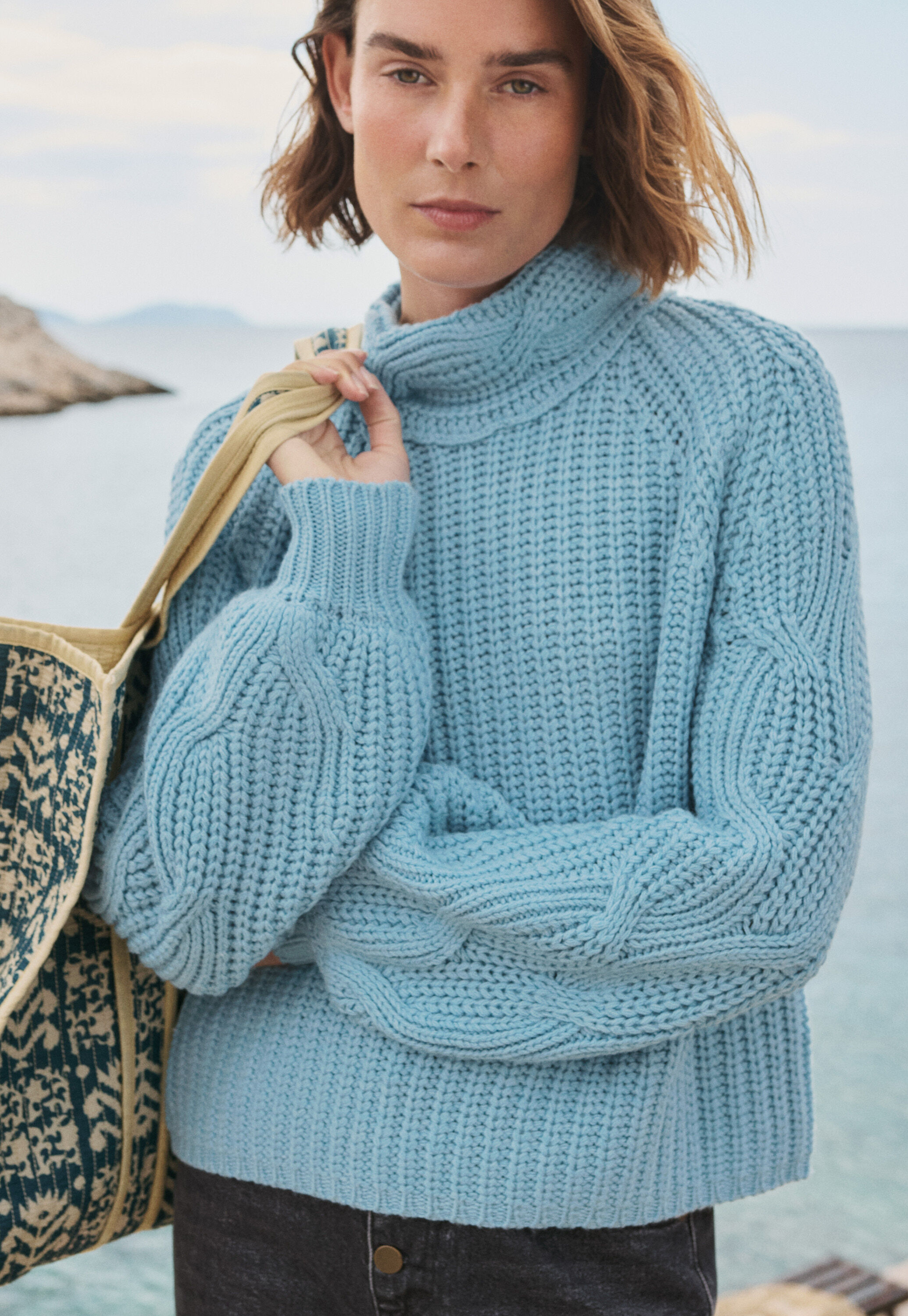Pullover mit Zopfmuster
