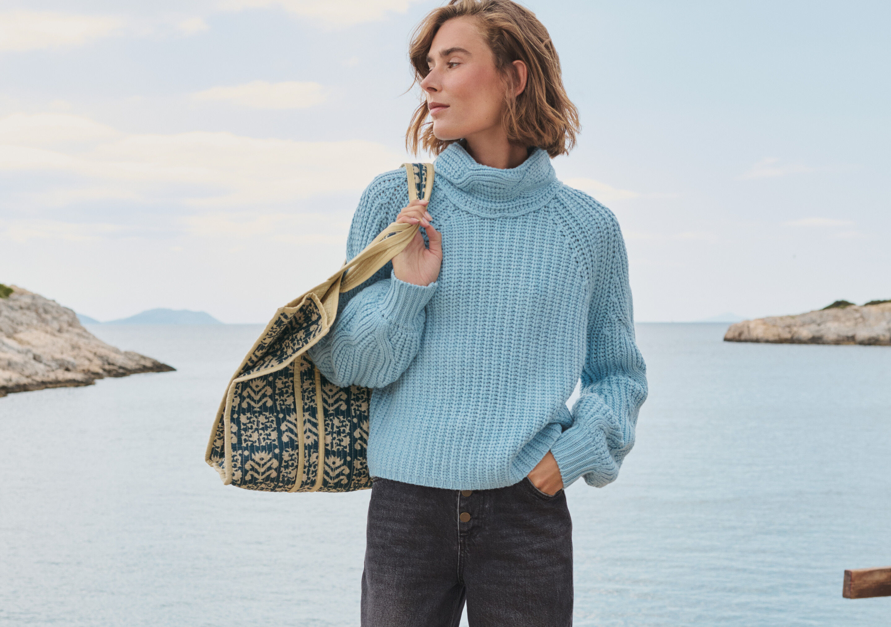 Pullover mit Zopfmuster