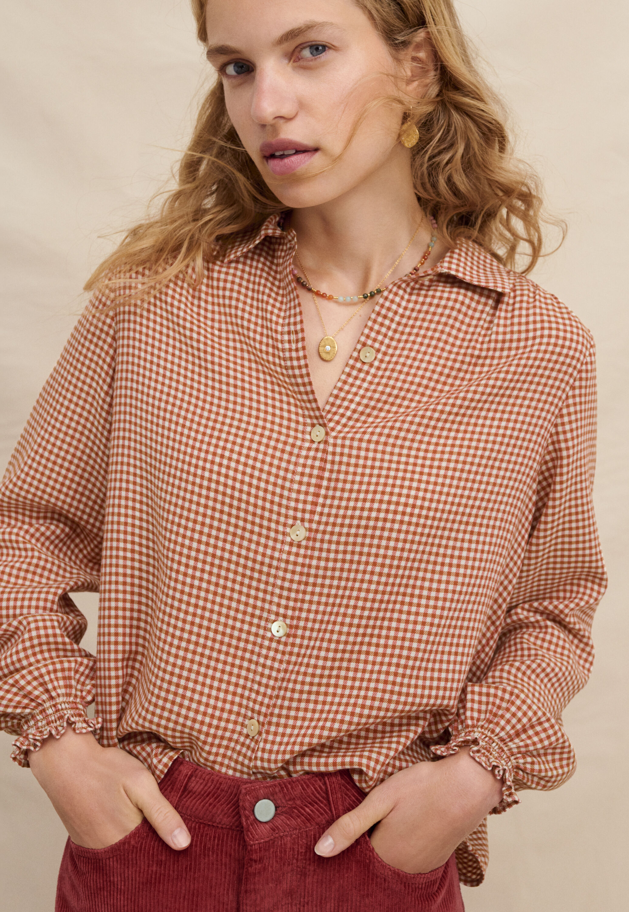 Karierte Bluse