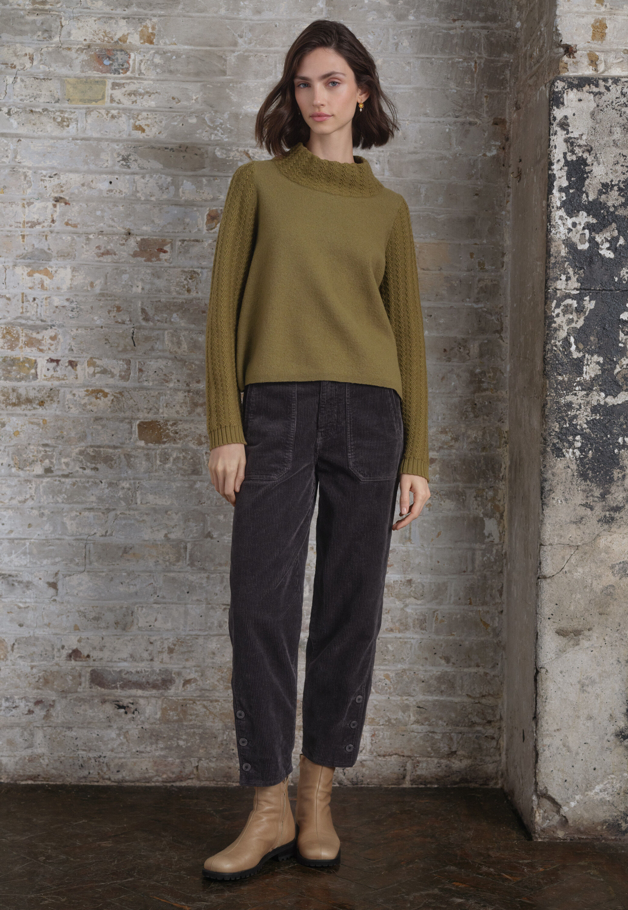 Pullover mit Strickmusterdetails