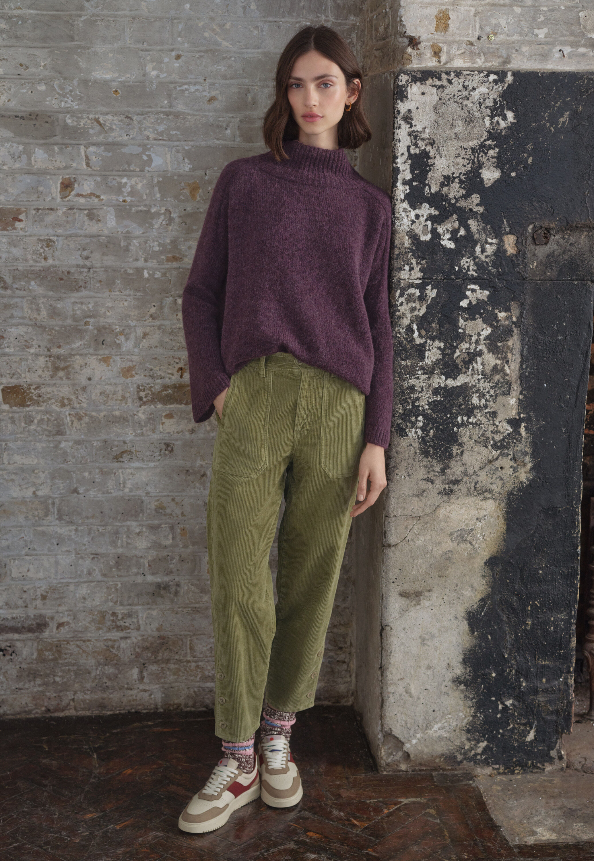 Pullover mit hohem Kragen