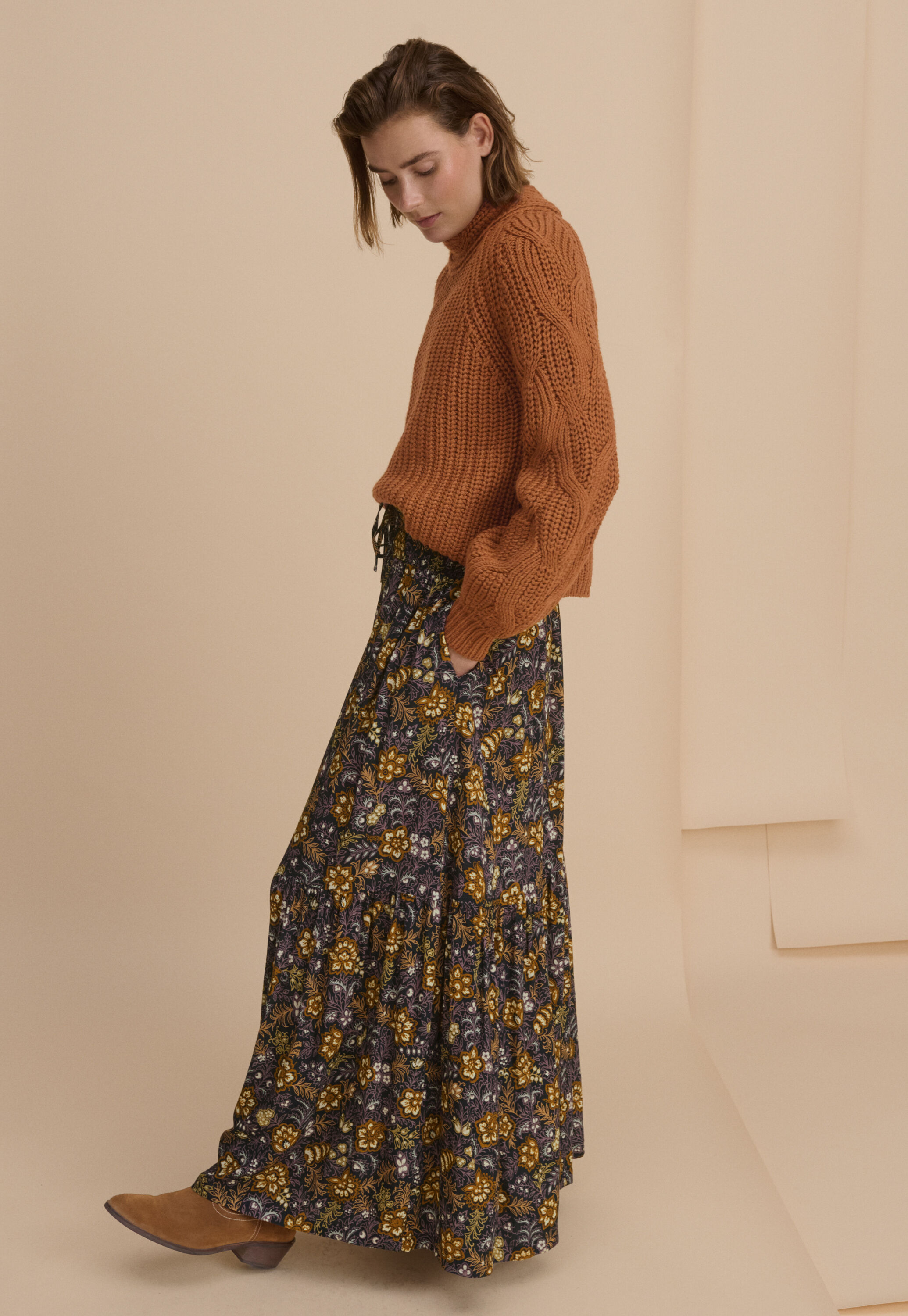 Pullover mit Zopfmuster