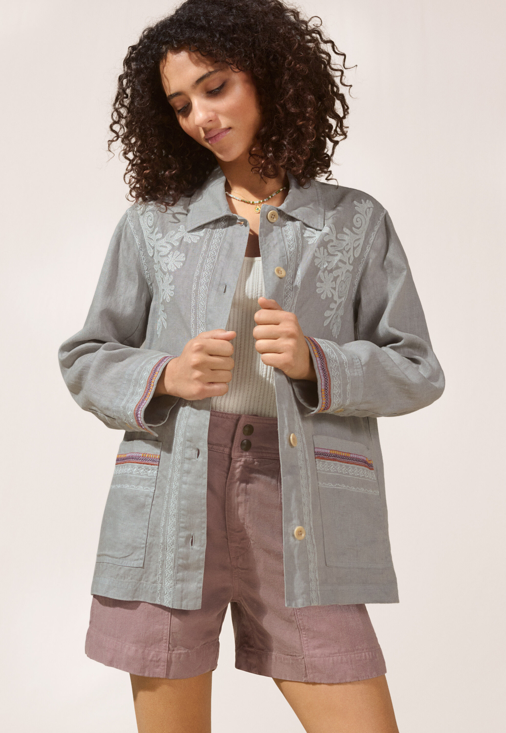 Bestickte Jacke