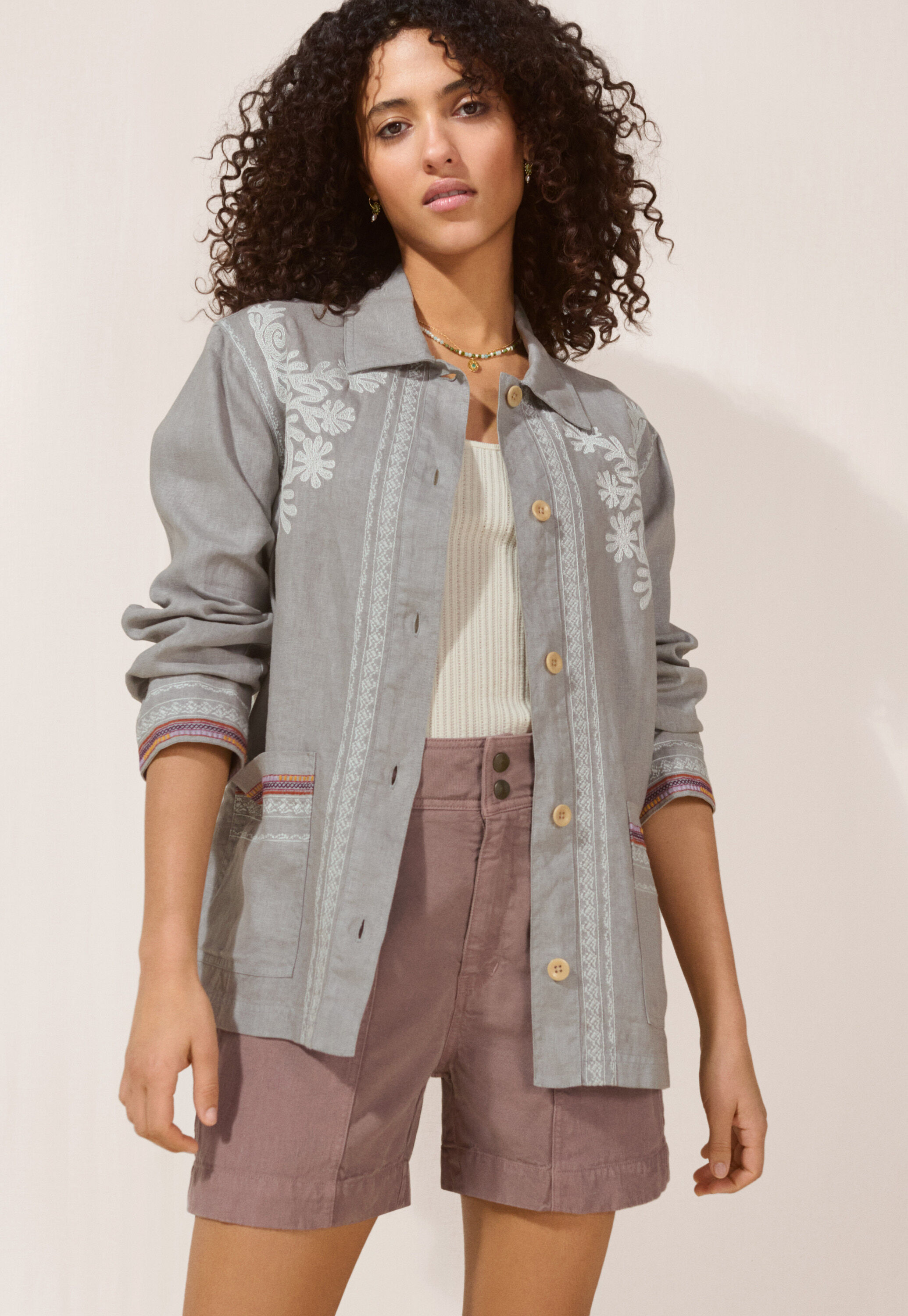 Bestickte Jacke