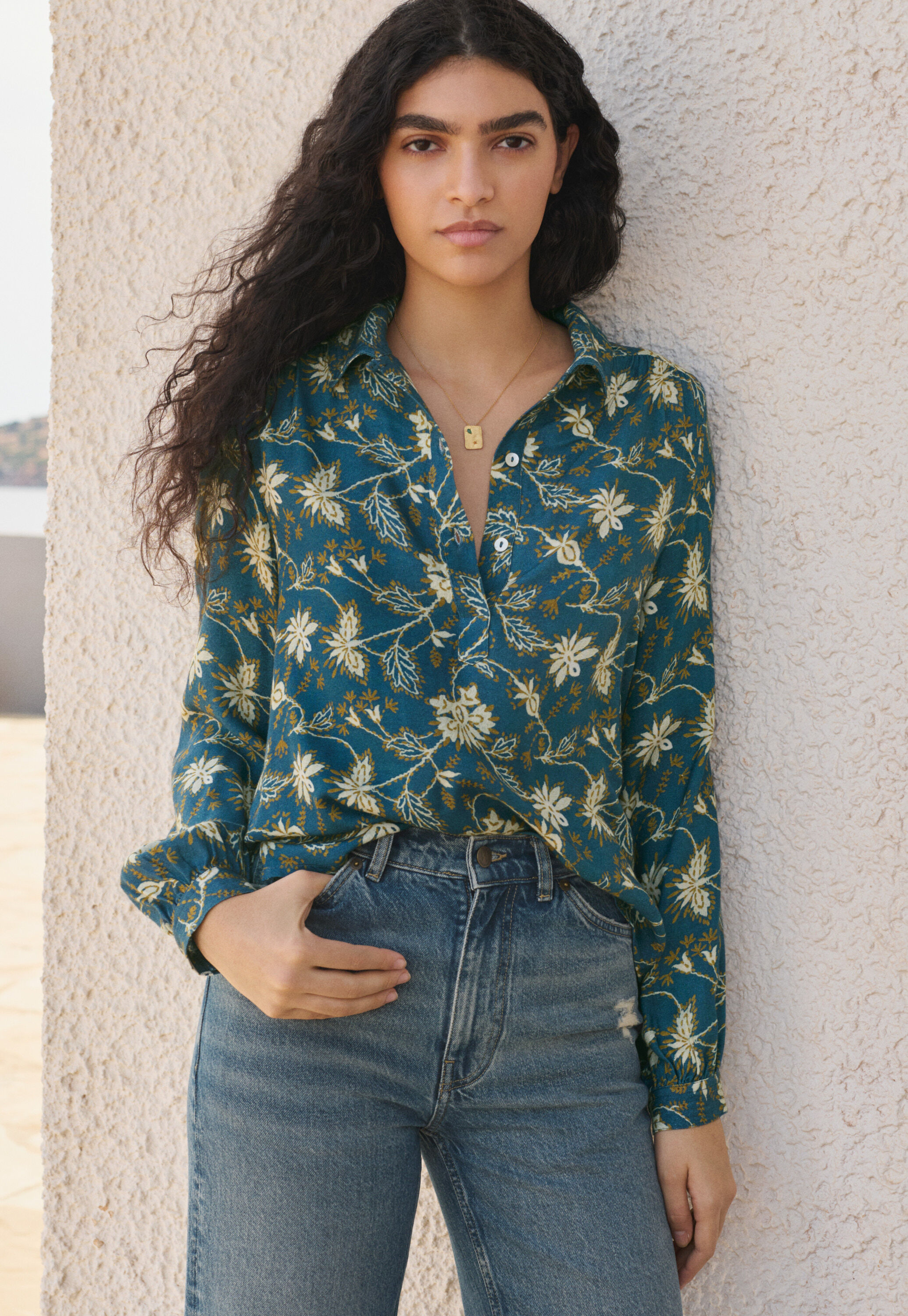 Bedruckte Bluse