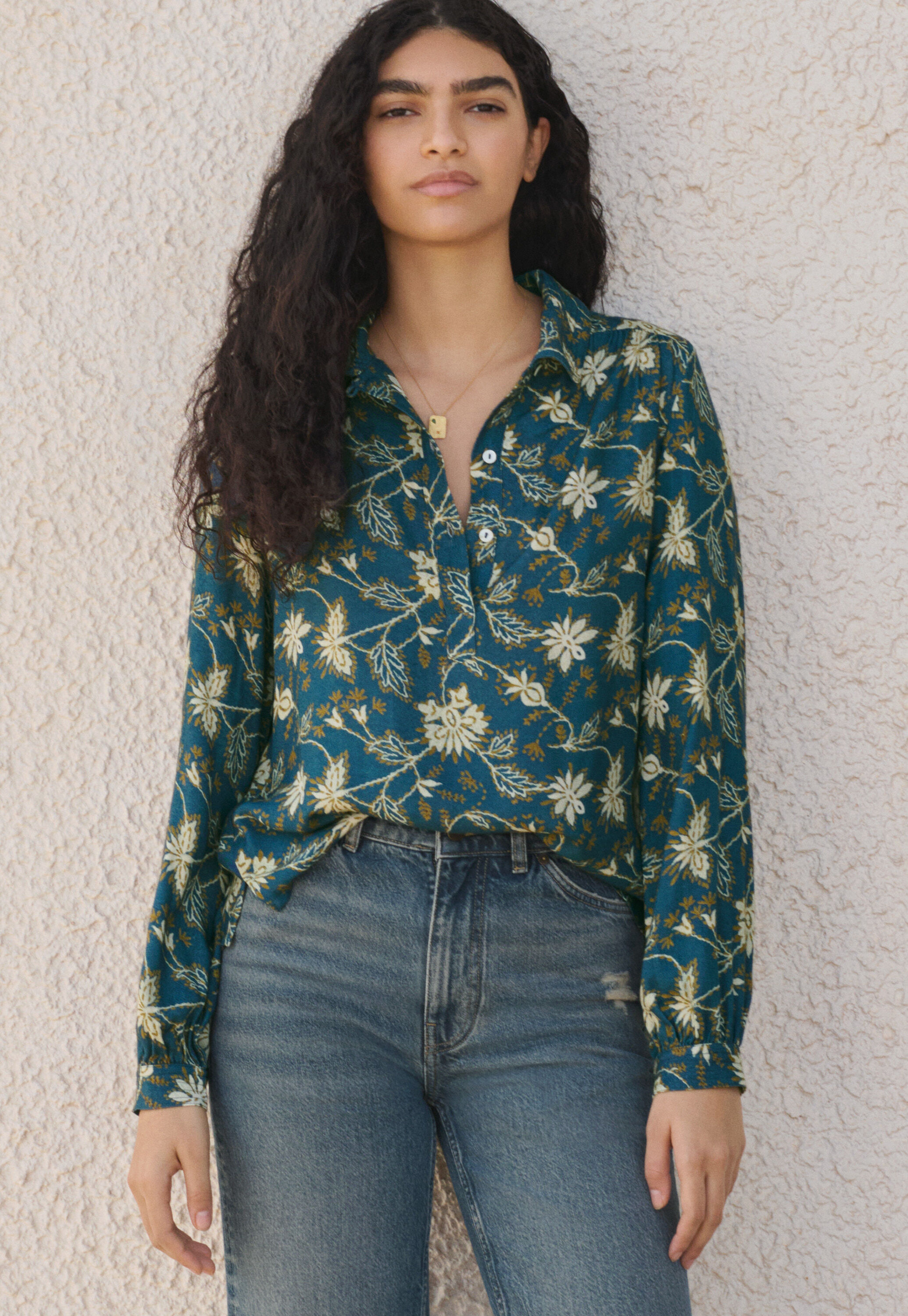 Bedruckte Bluse