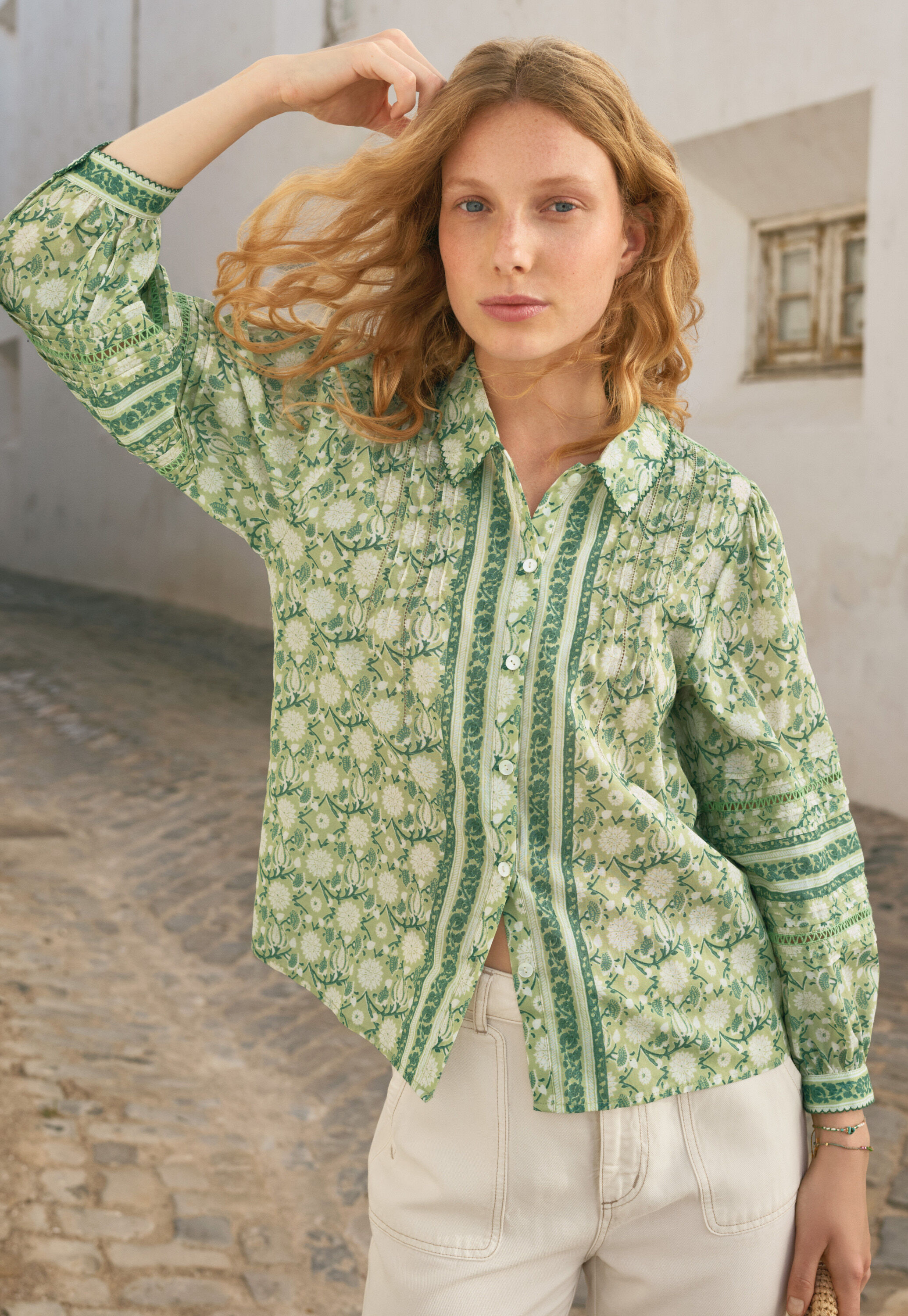 Bluse mit Print