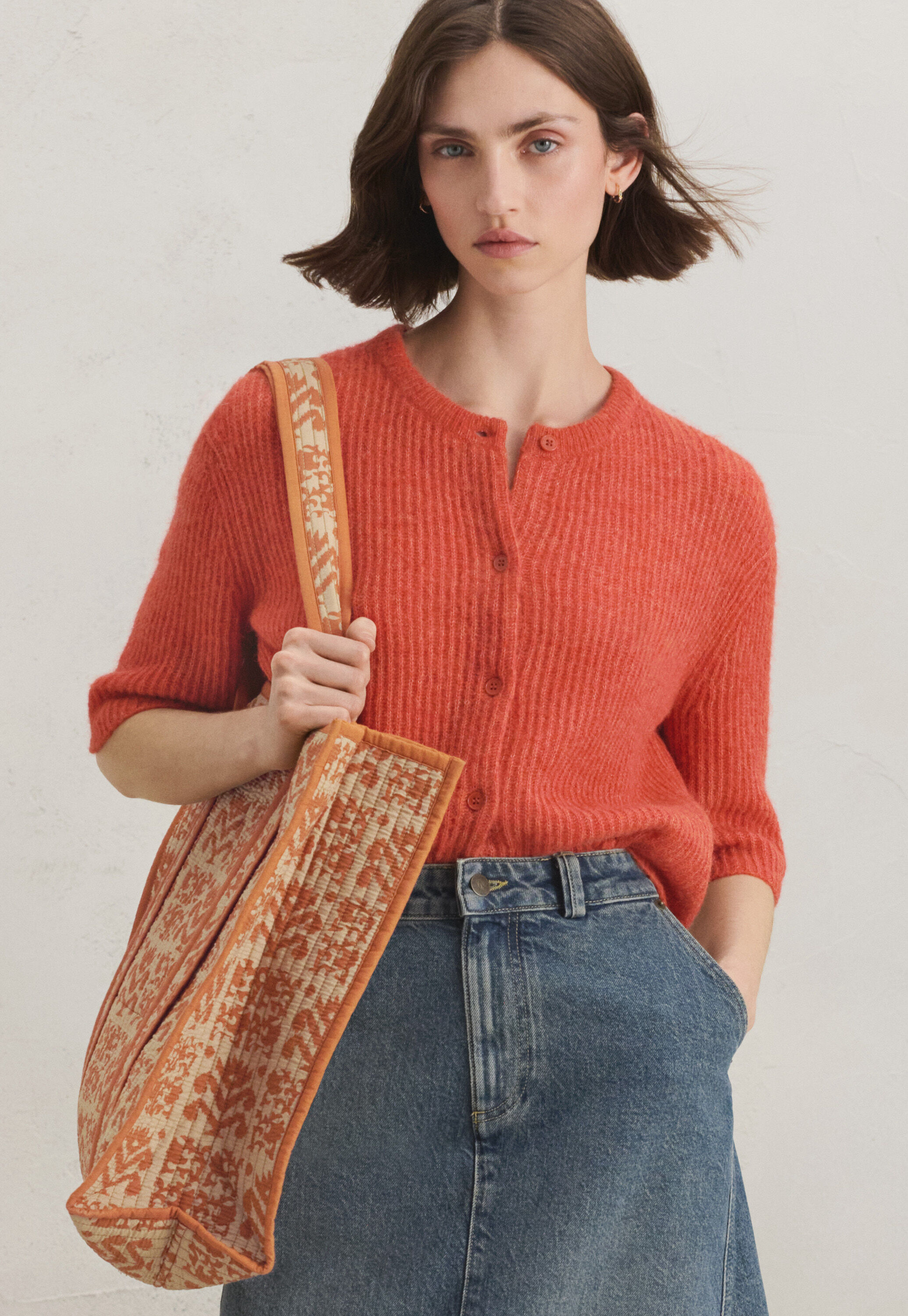 Kurz&auml;rmeliger Cardigan