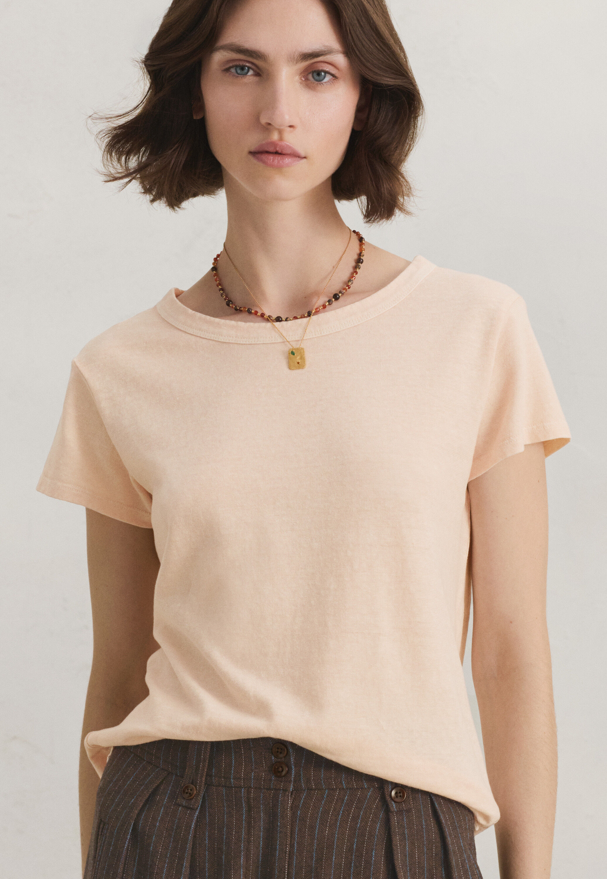 Bluse mit Biesen