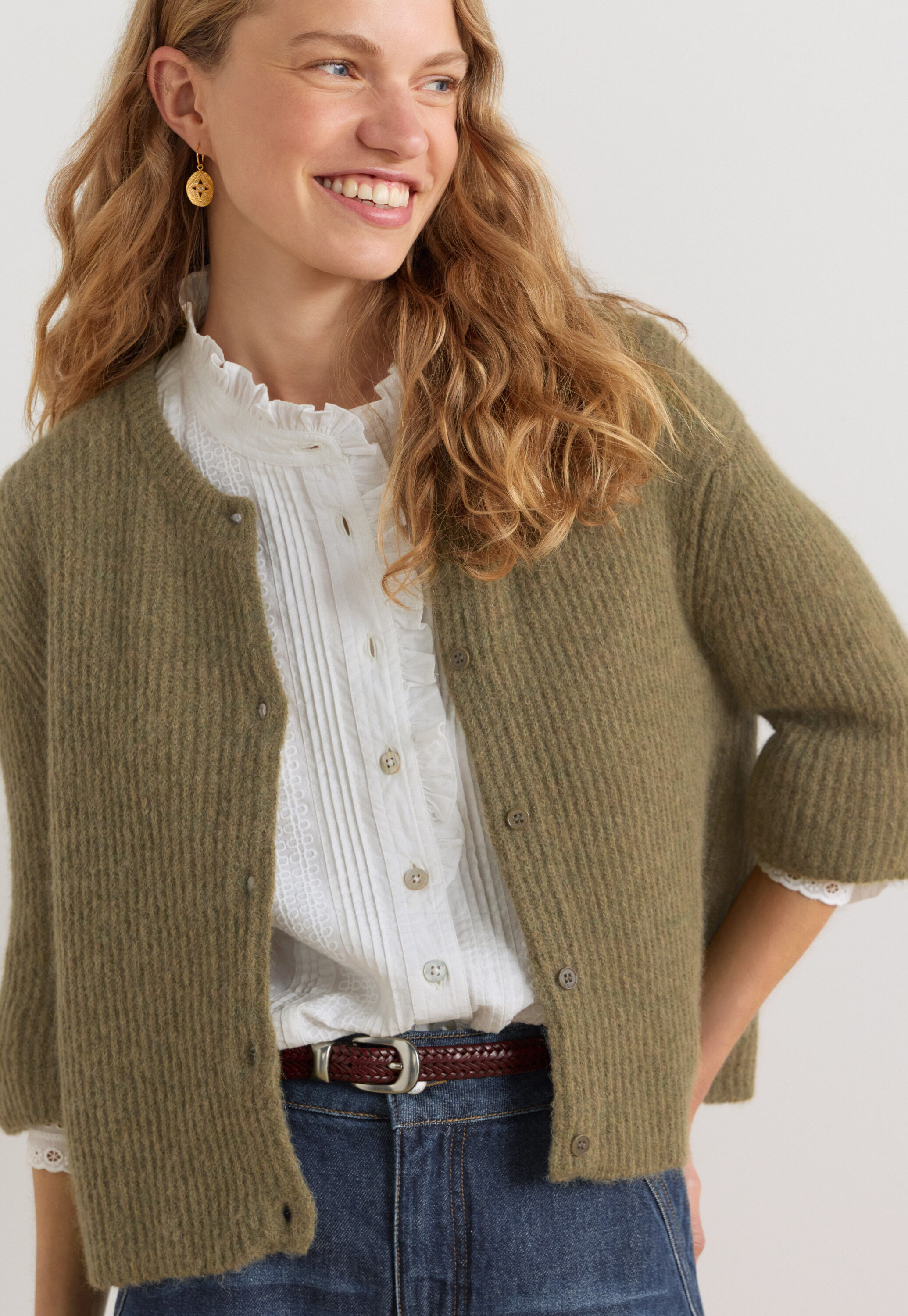 Kurz&auml;rmeliger Cardigan