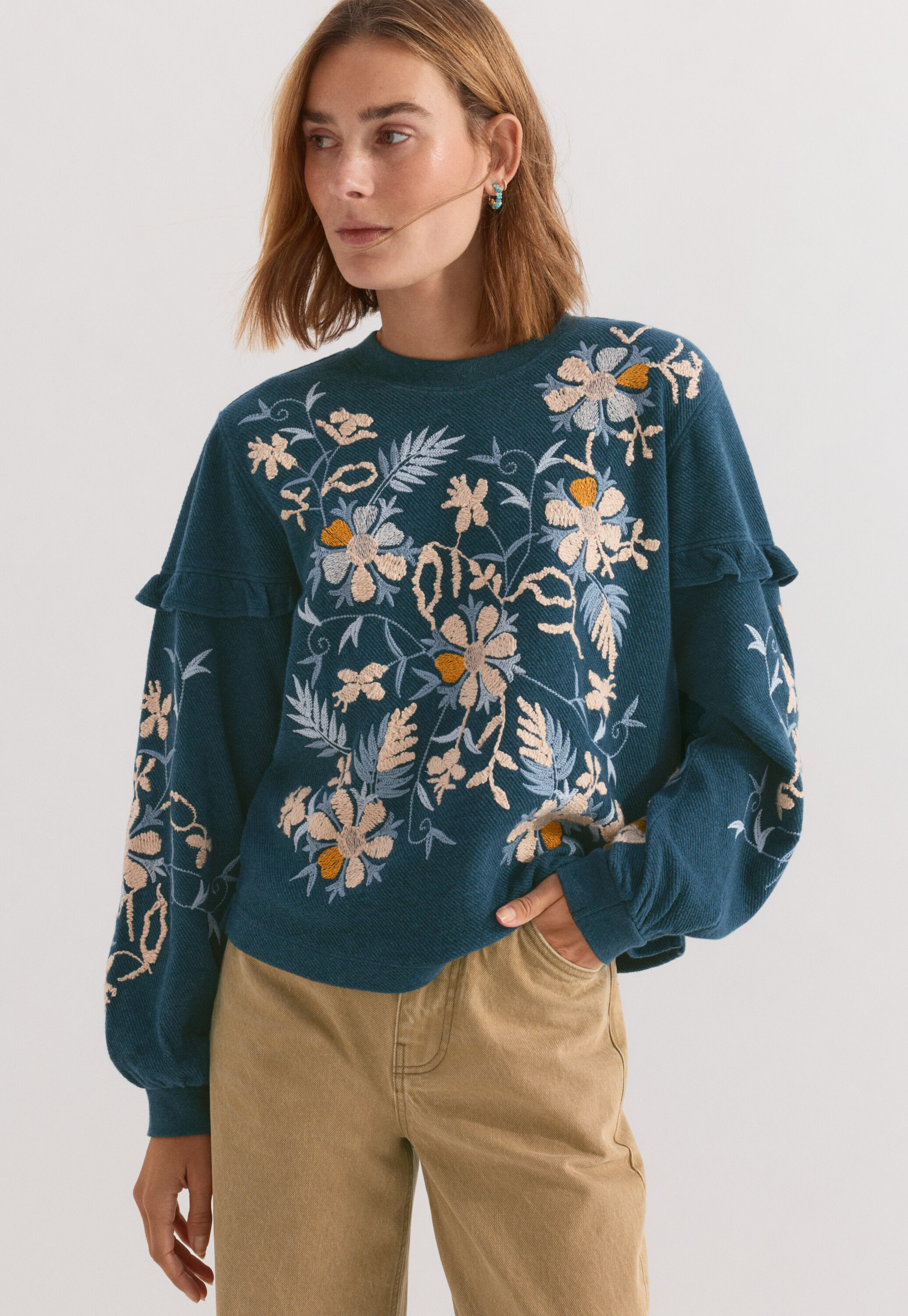 Besticktes Sweatshirt