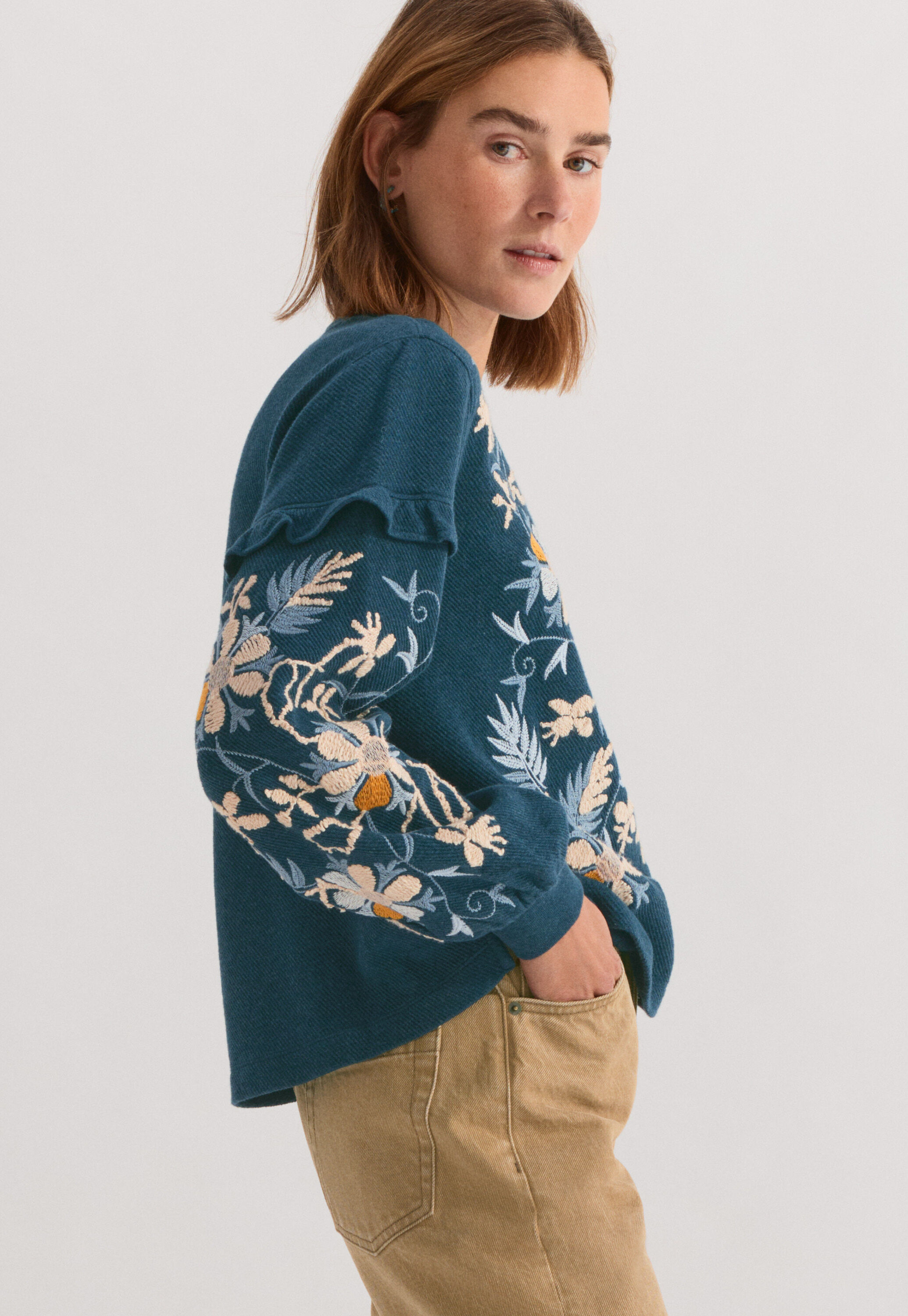 Besticktes Sweatshirt