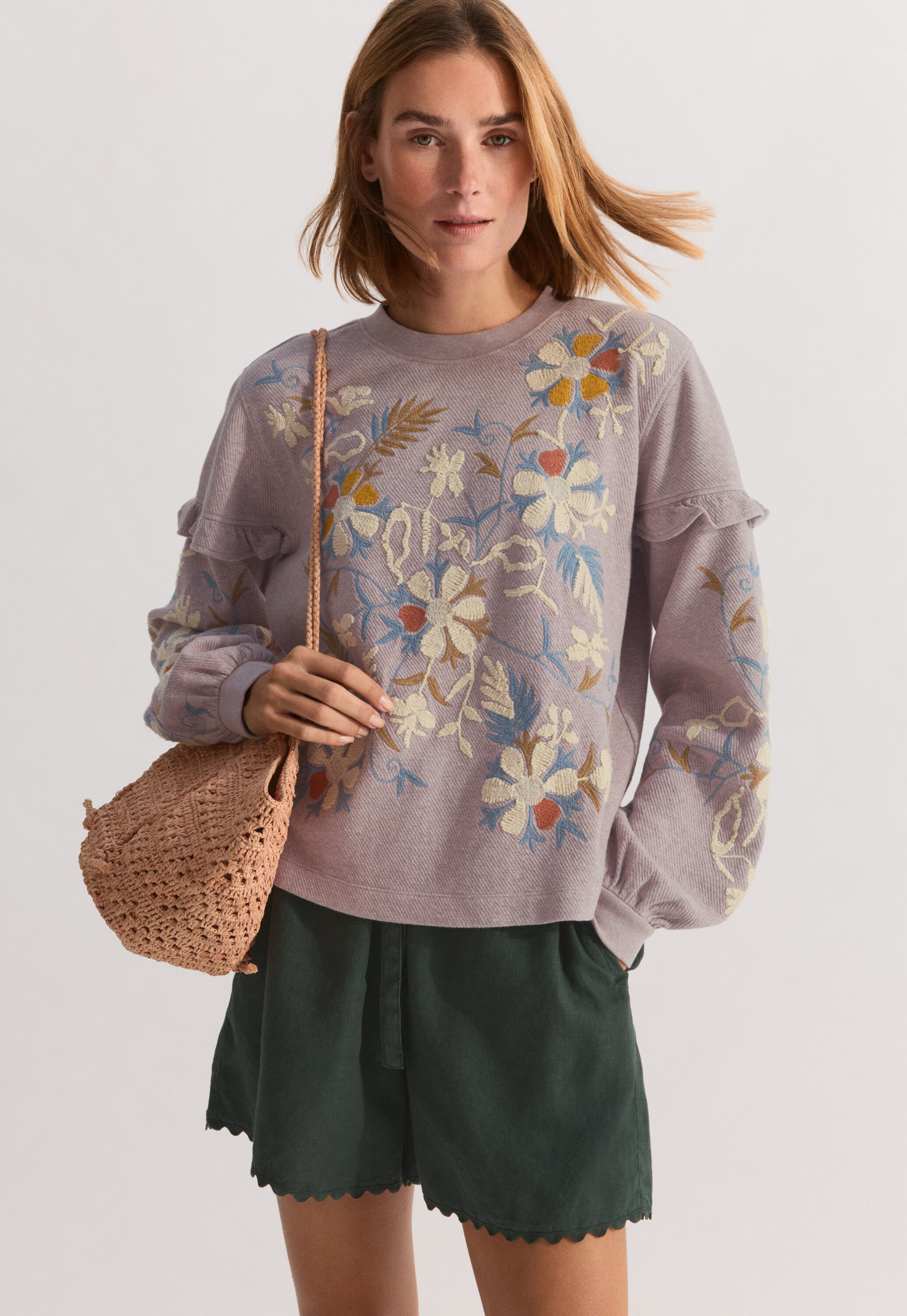 Besticktes Sweatshirt