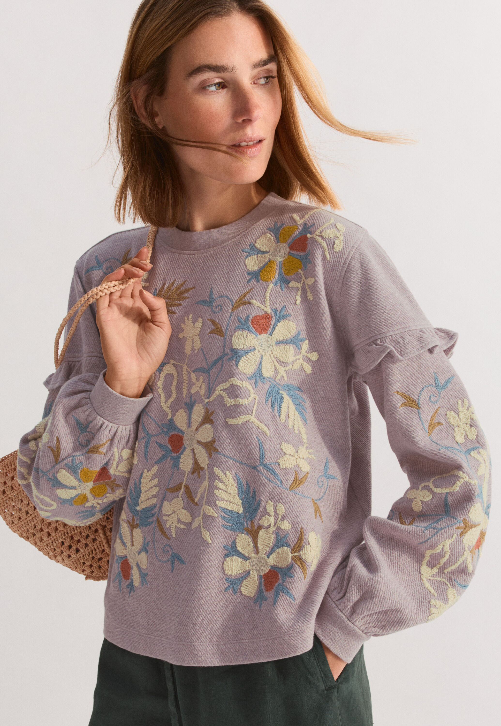 Besticktes Sweatshirt