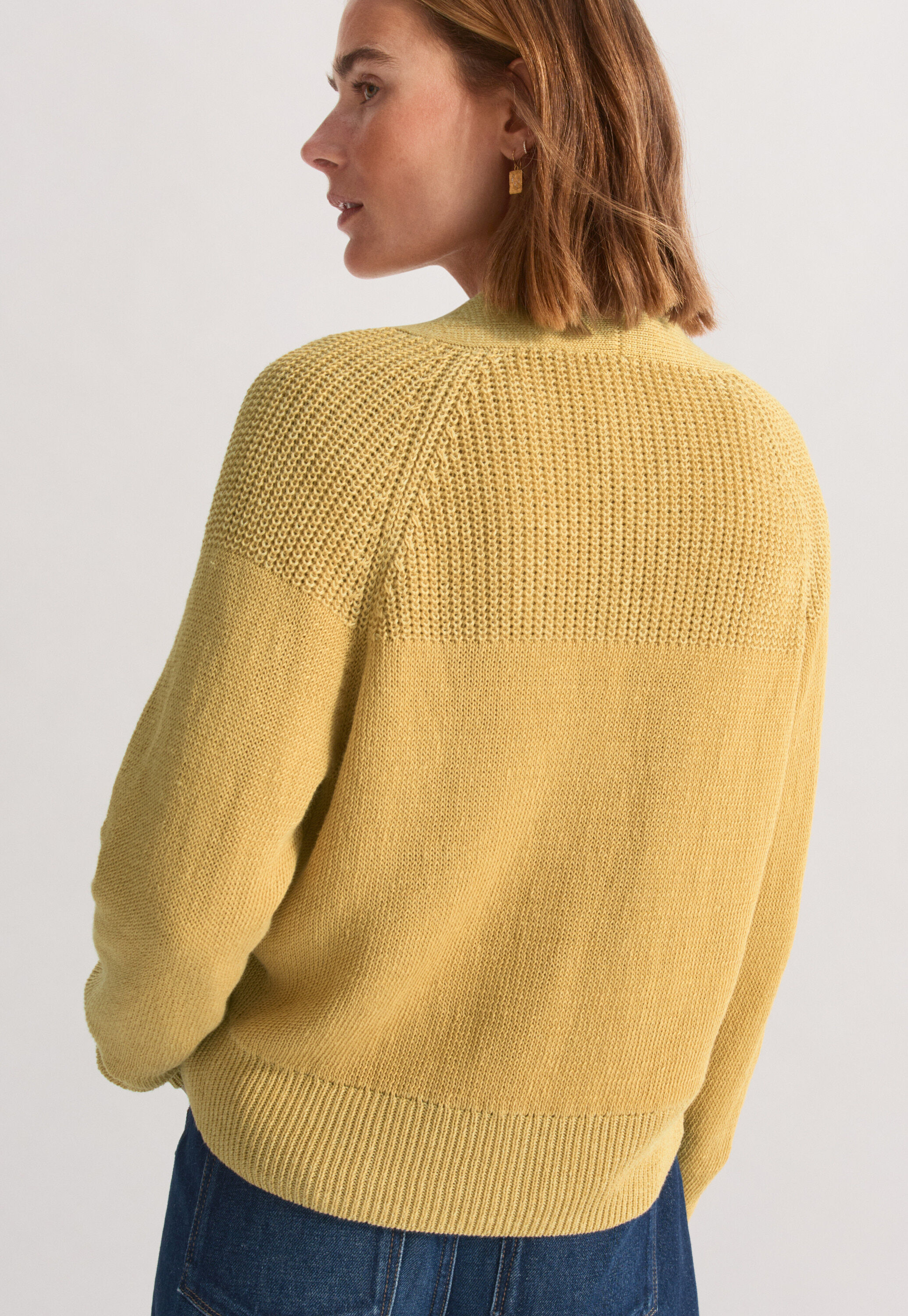 Raglancardigan mit V-Ausschnitt