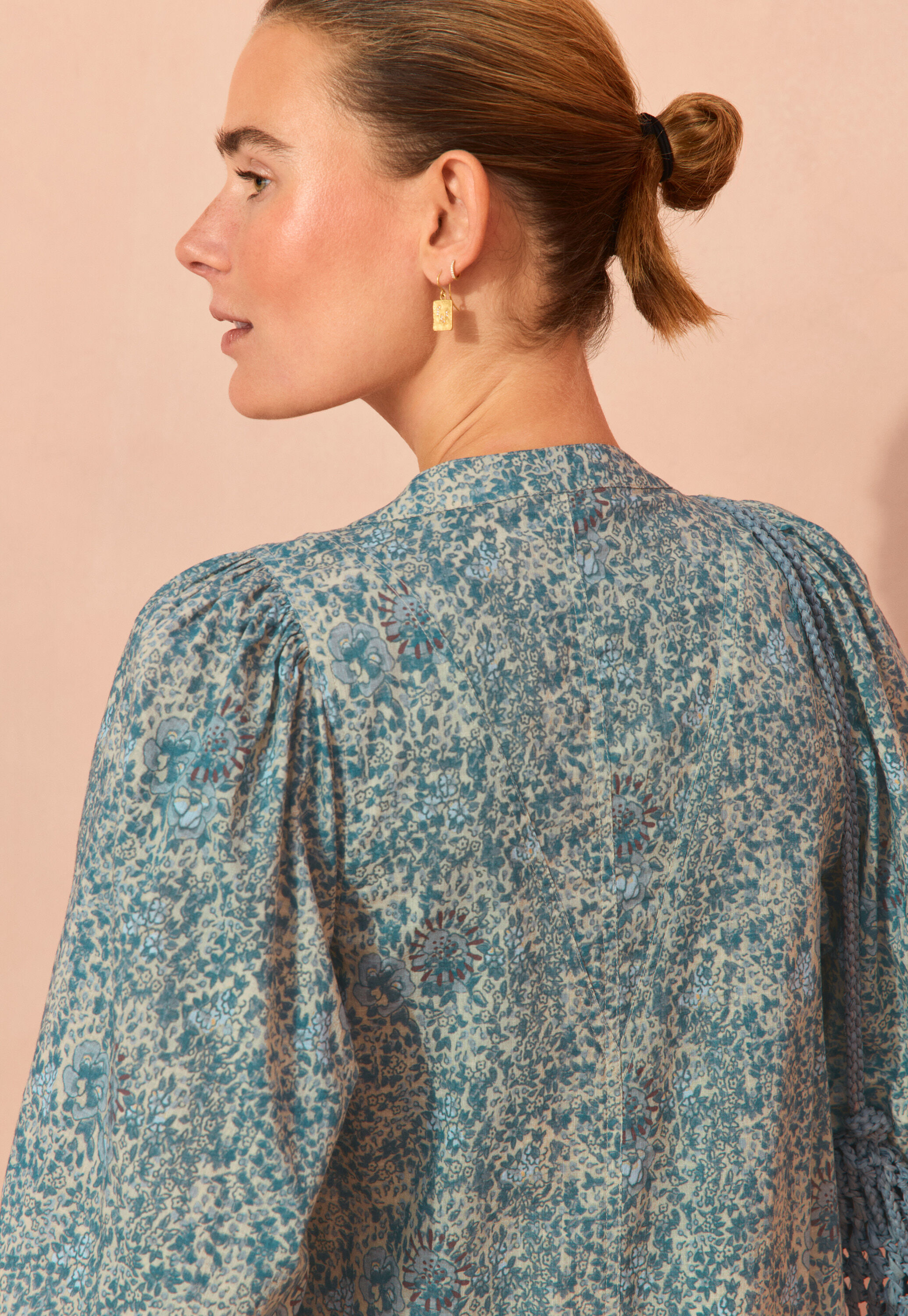 Boho-Kleid mit Bord&uuml;re