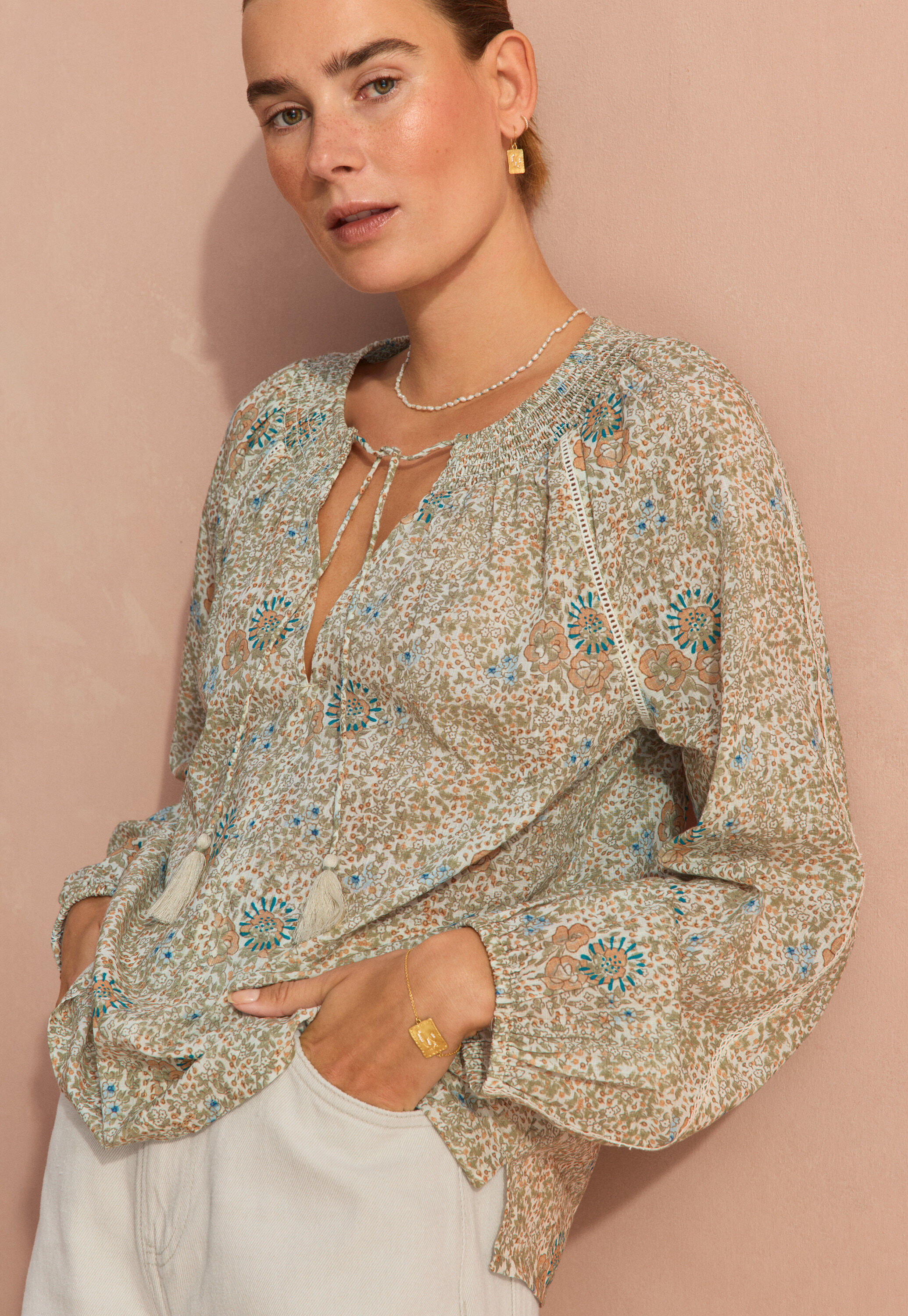 Bluse mit Print